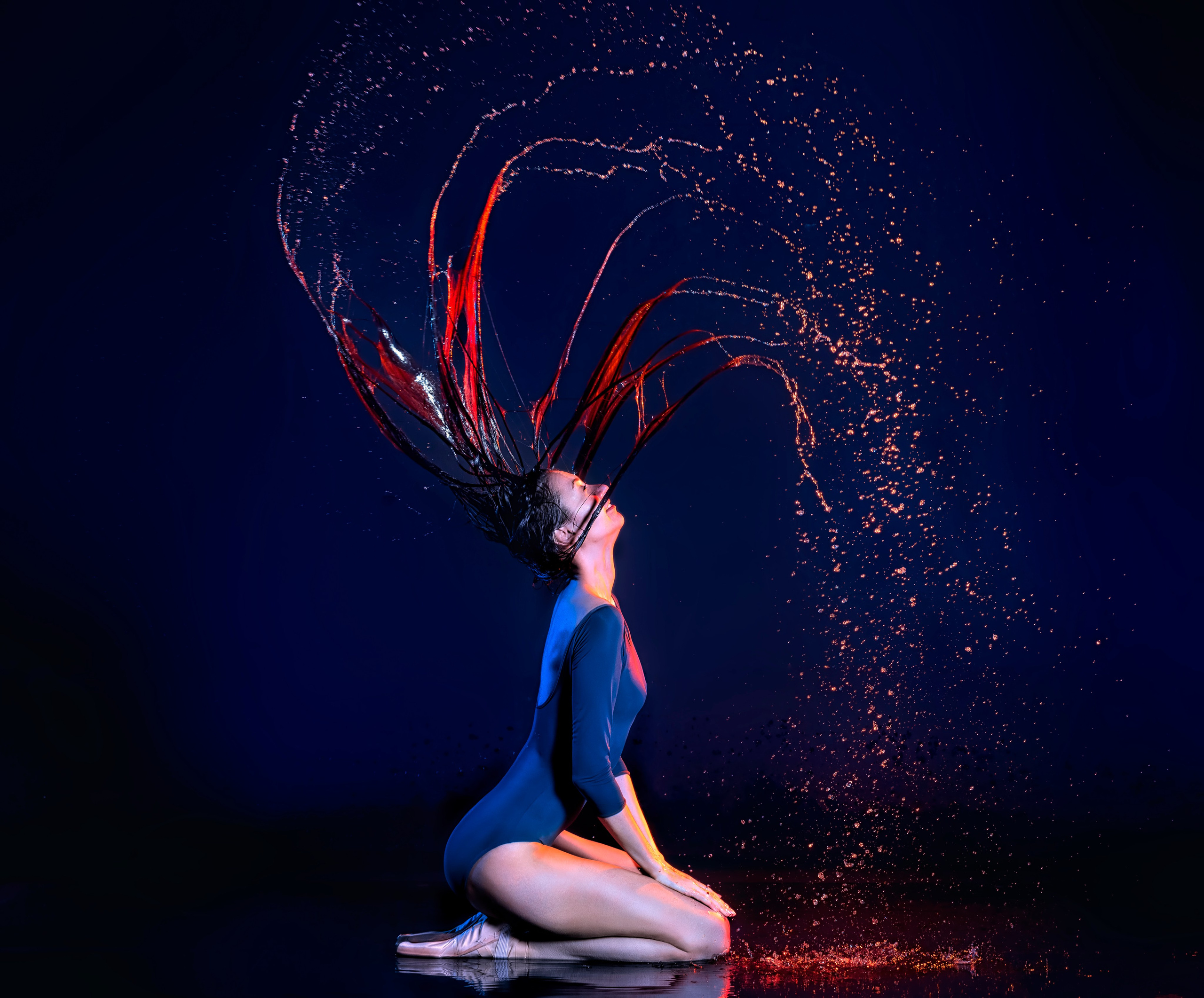 Анна в аква студии. Балетный фотограф Москва Майоров Николай