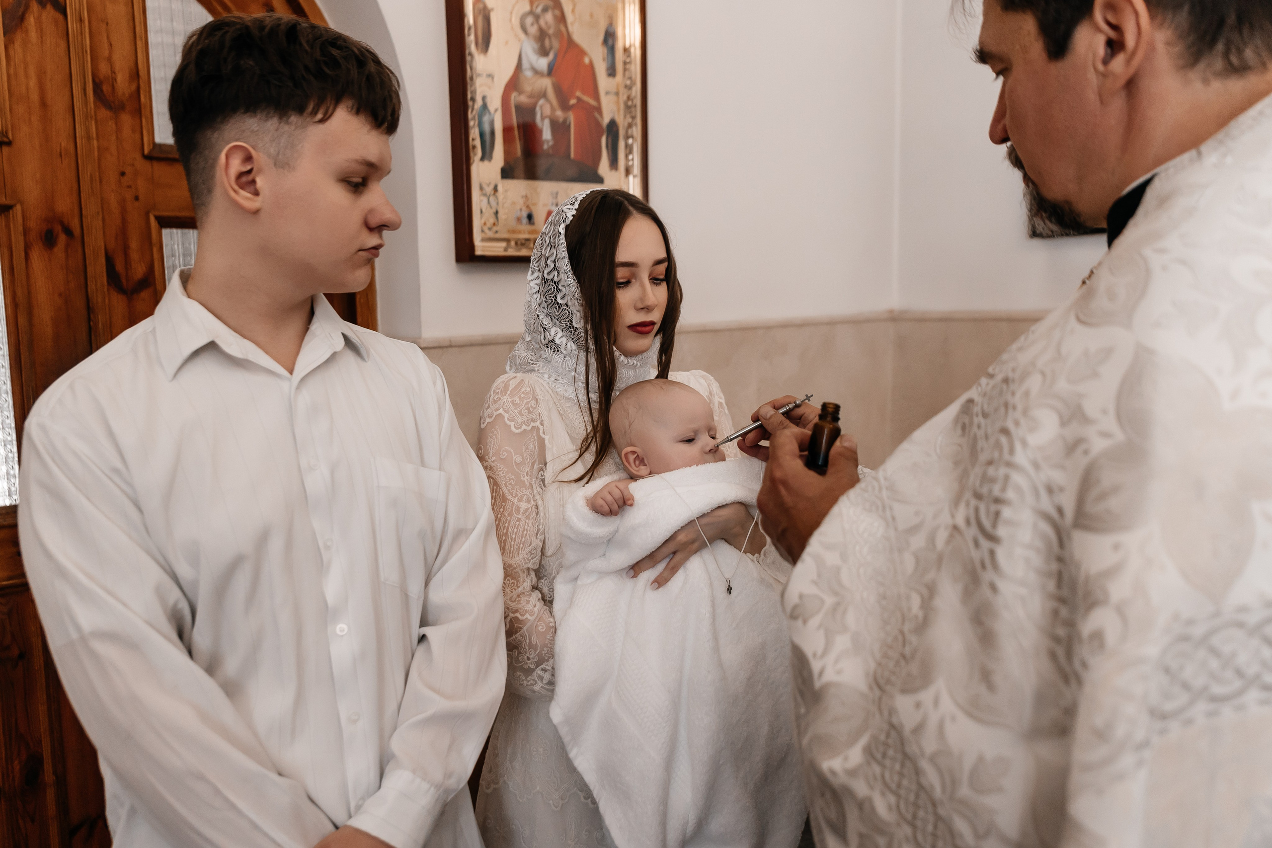 Крещение Адель. Семейный фотограф Минск Усова Ольга