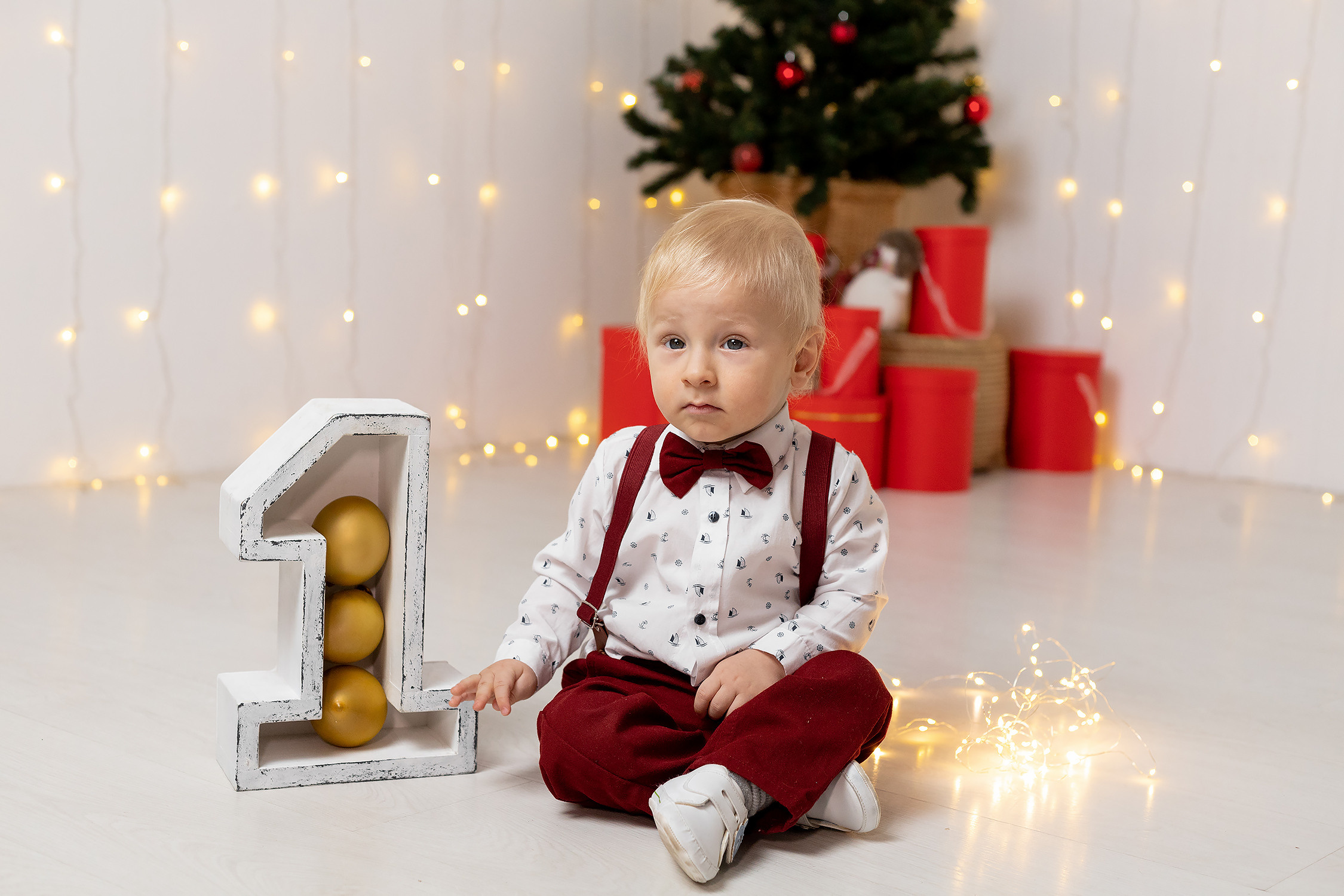 Кемаль в студии, 1 годик. Семейный и свадебный фотограф в Перми