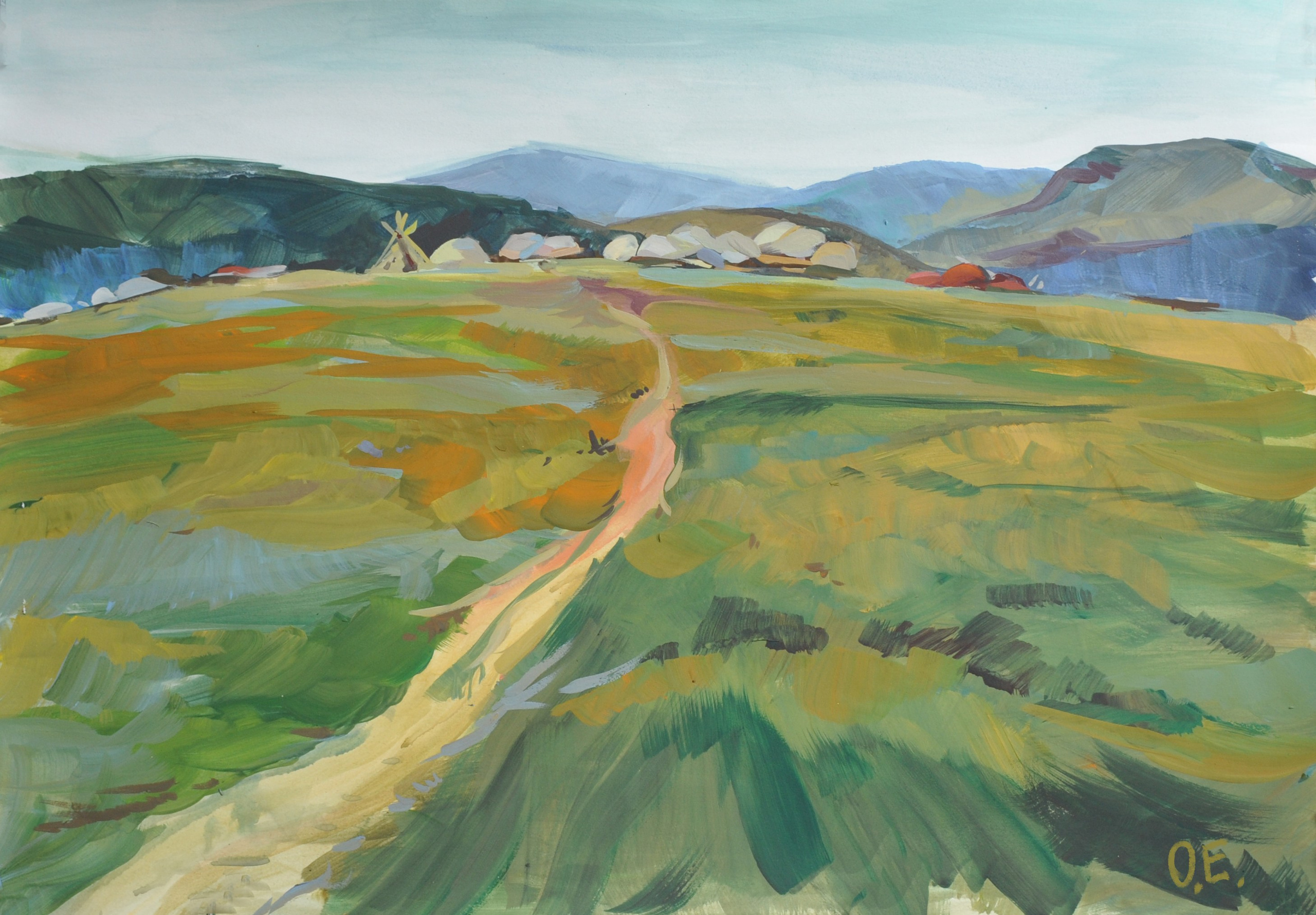 За Полярным кругом. Ефремова Ольга. Художник