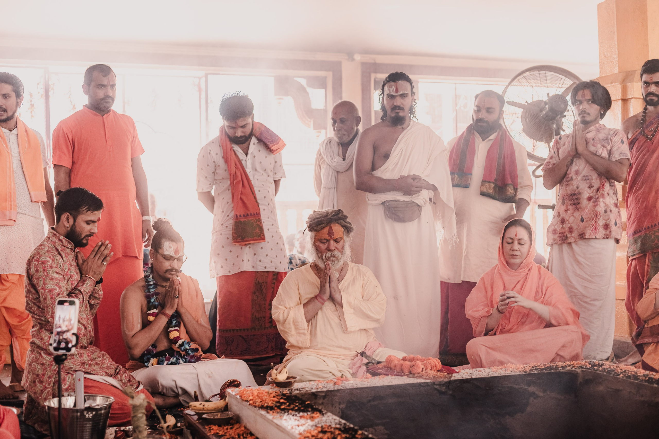 Navaratri yajna at Devraha Baba Ji ashram. Мариам Багдасарян