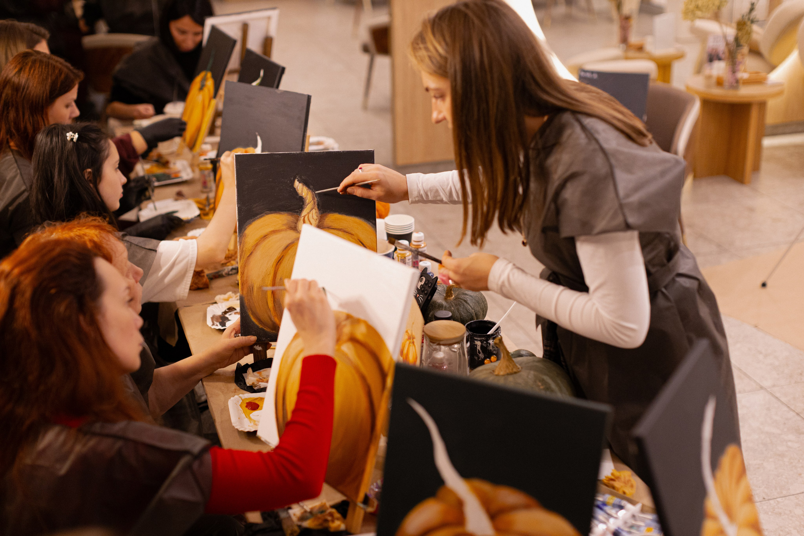 МК Тыква в кафе Здрасте. Анастасия Ракчеева Художник