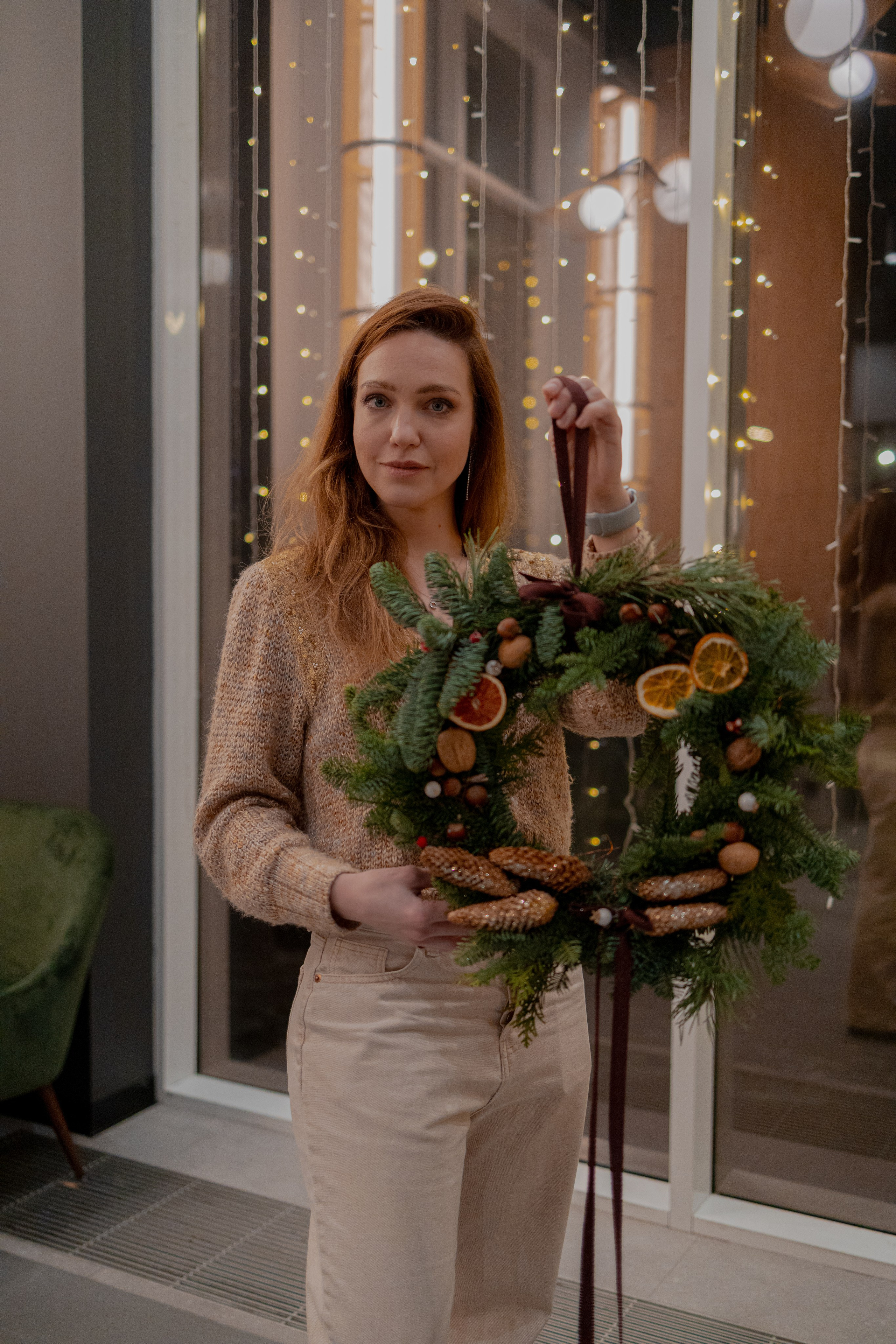 Мк Новогодний Венок. Анастасия Ракчеева Художник