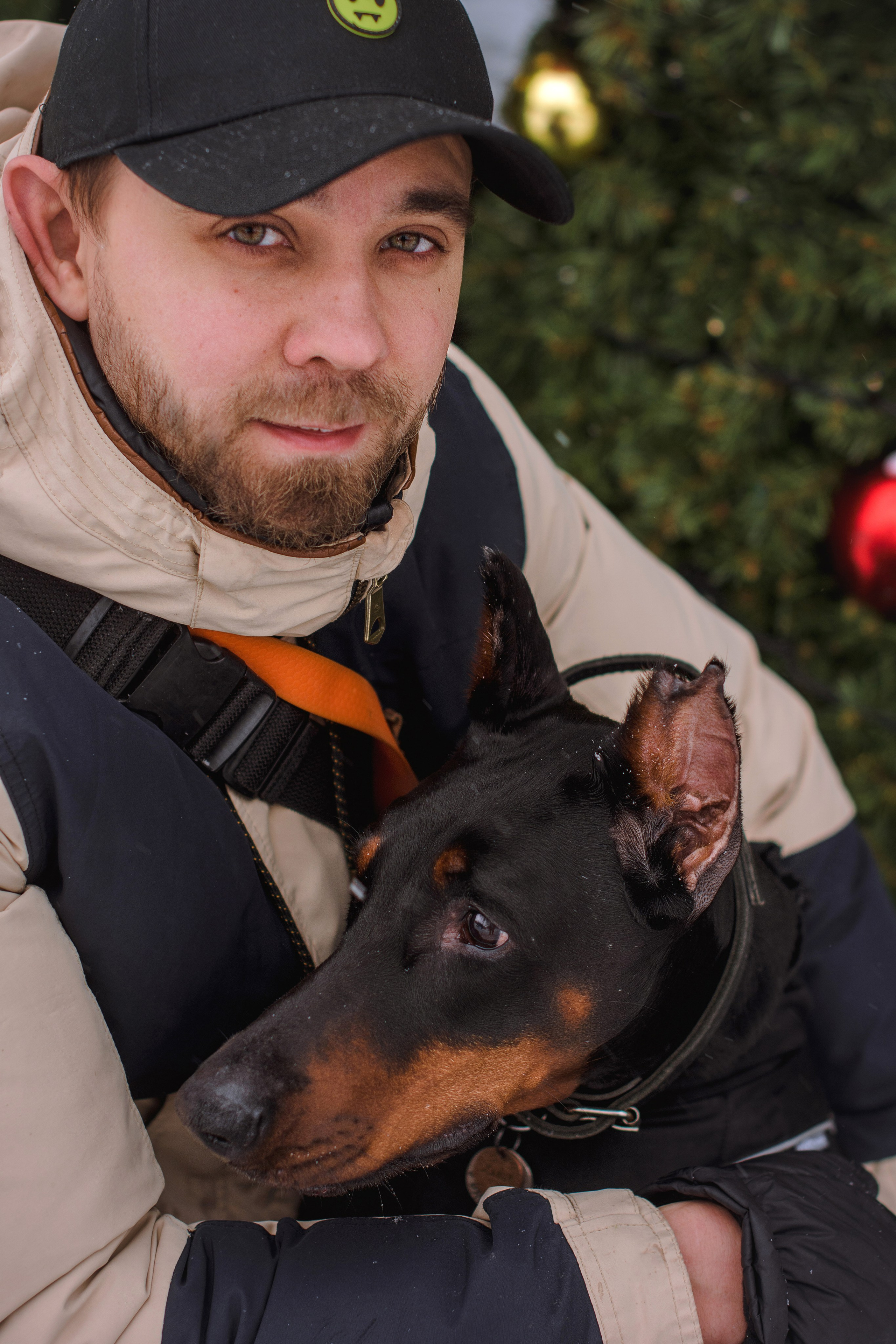 Фотосессия с собакой зимой в парке. Фотограф собак, анималист в Москве Кира Яковлева