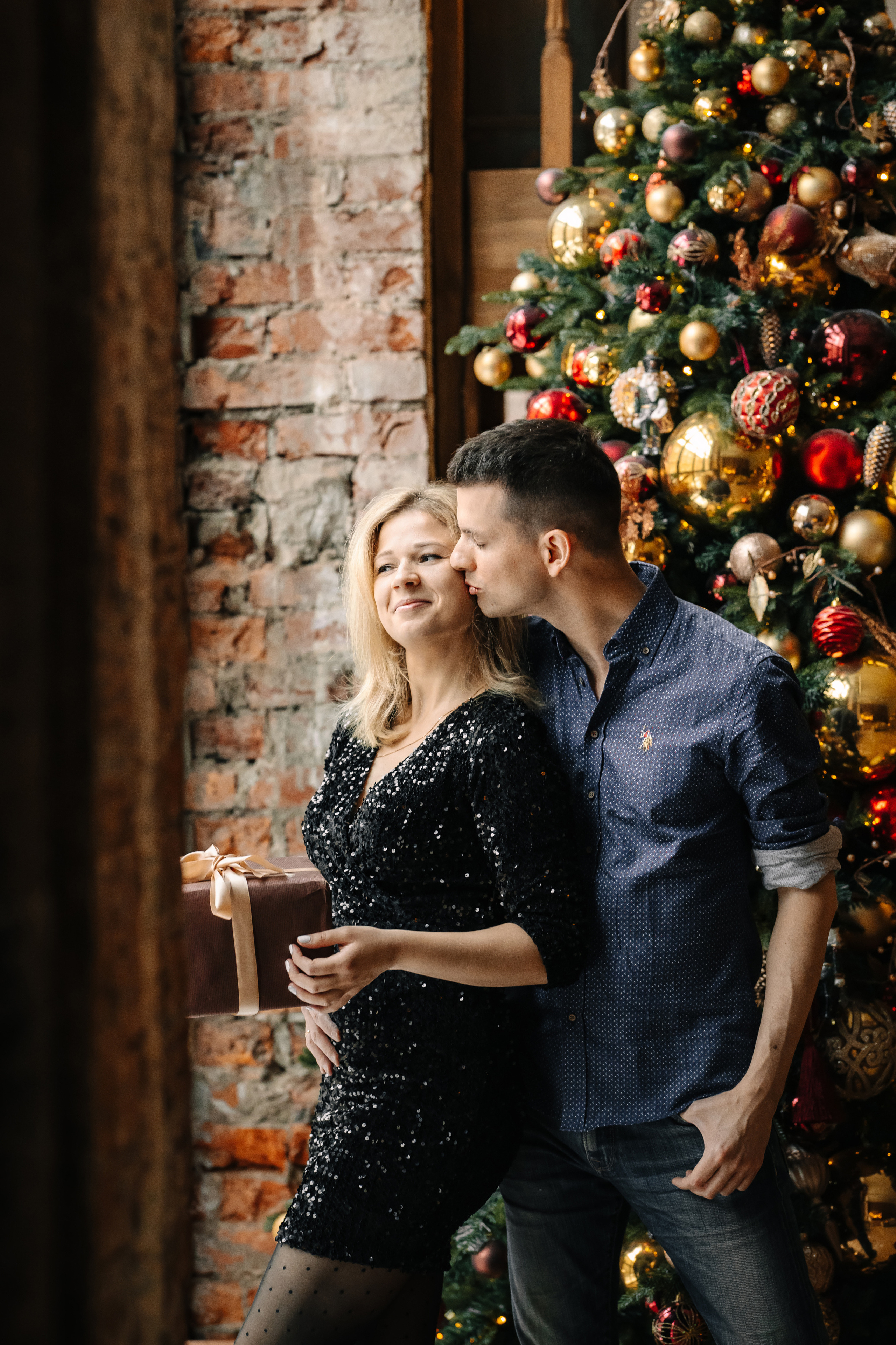 Новогодняя семейная фотосессия. Саша, Нина и Аня