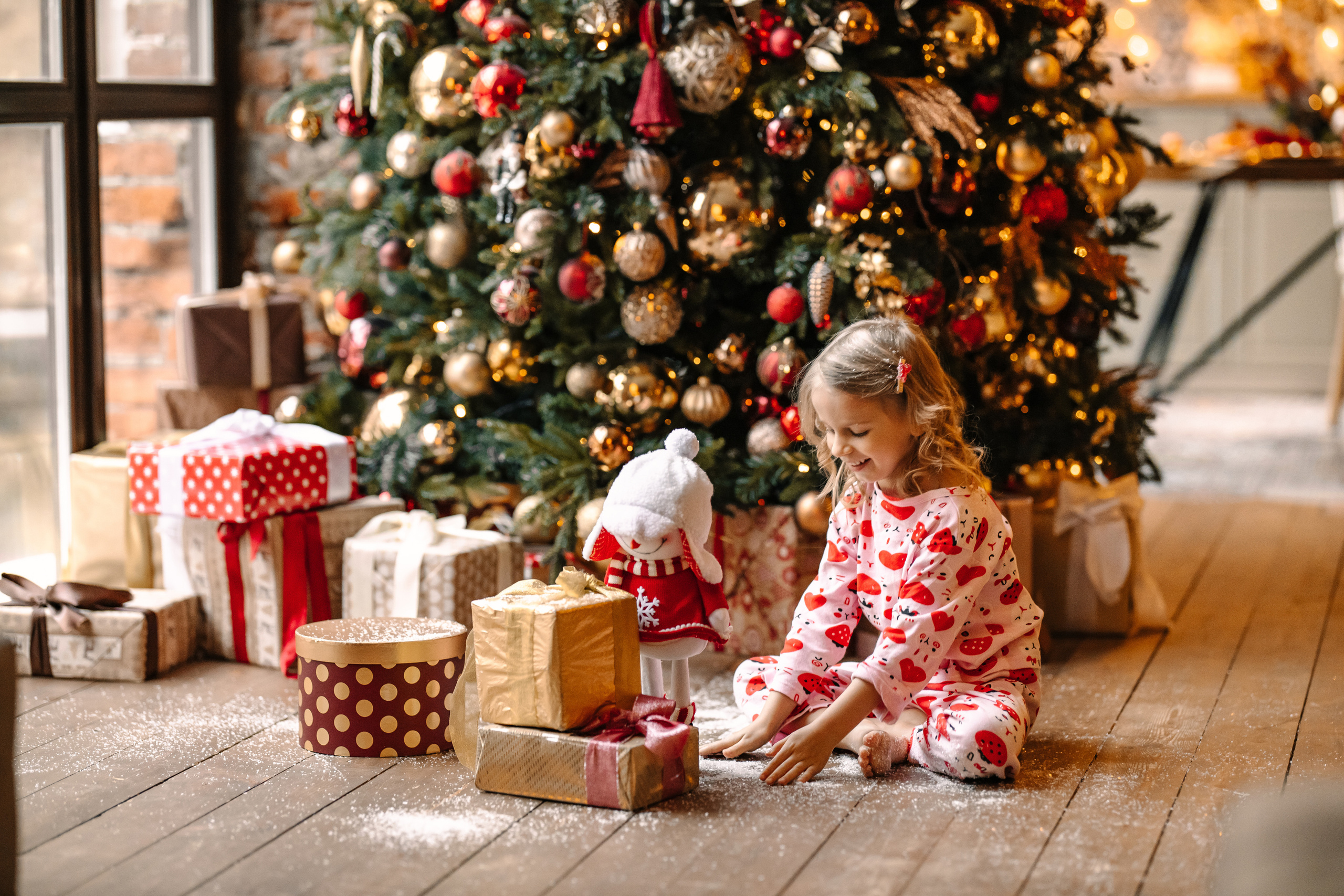 Новогодняя семейная фотосессия. Саша, Нина и Аня