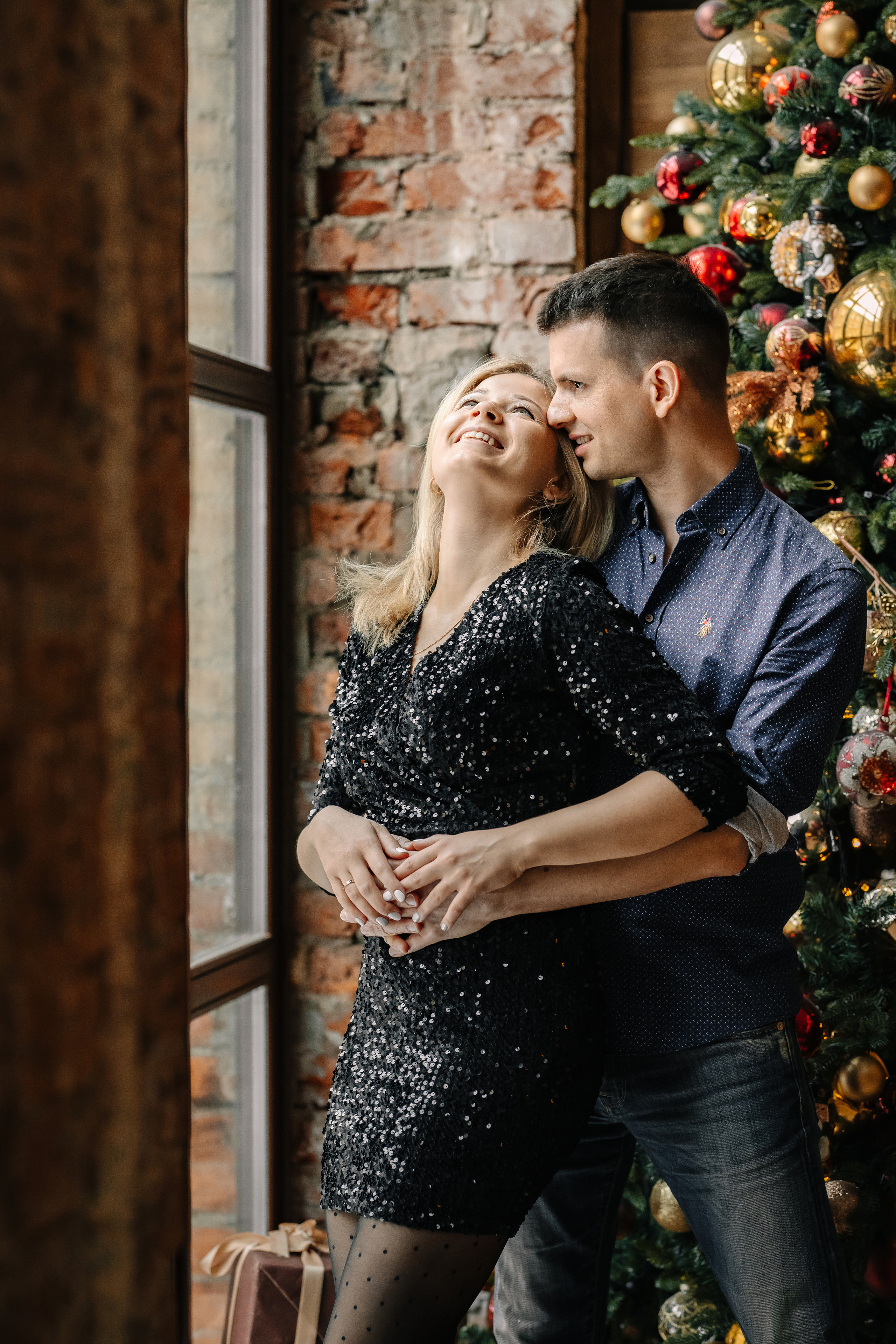 Новогодняя семейная фотосессия. Саша, Нина и Аня