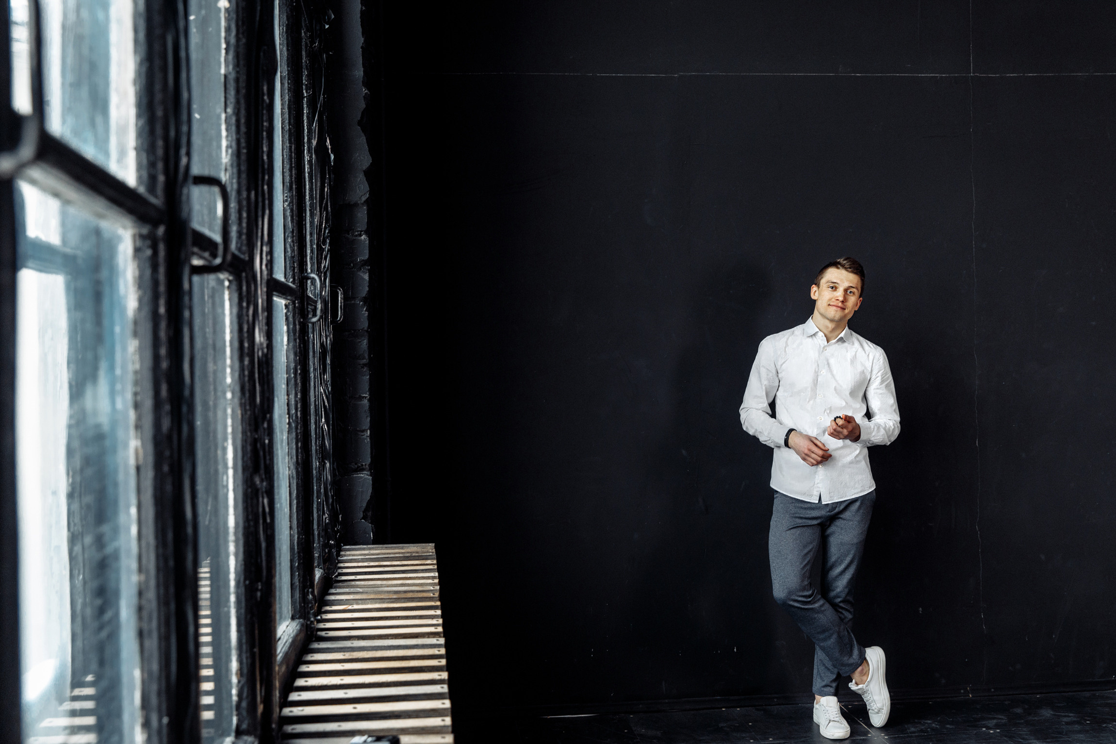 Студийная съемка. Мужской портрет