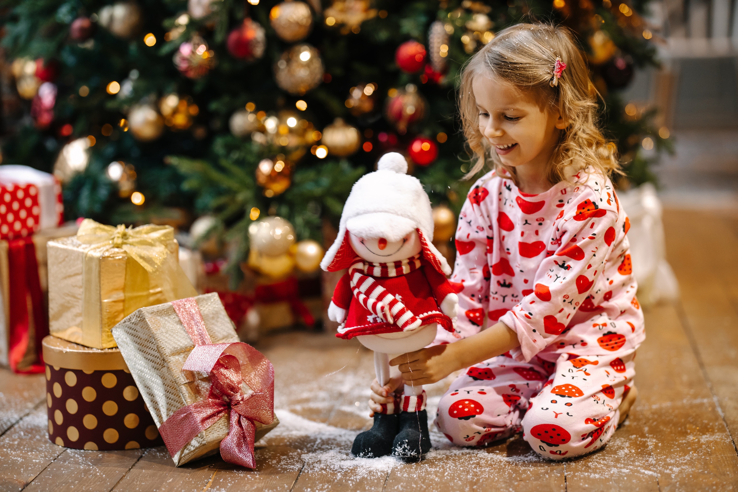 Новогодняя семейная фотосессия. Саша, Нина и Аня