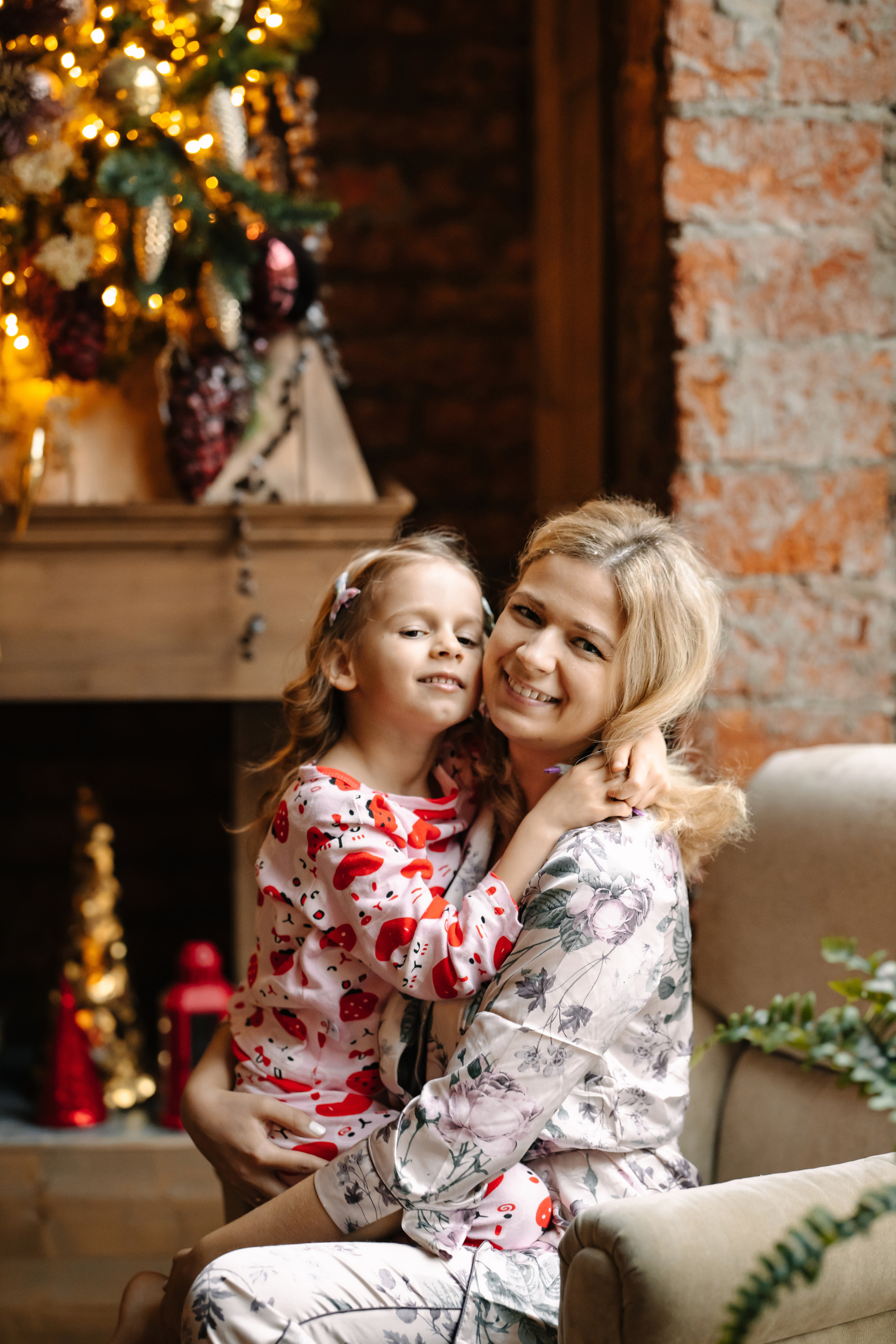 Новогодняя семейная фотосессия. Саша, Нина и Аня