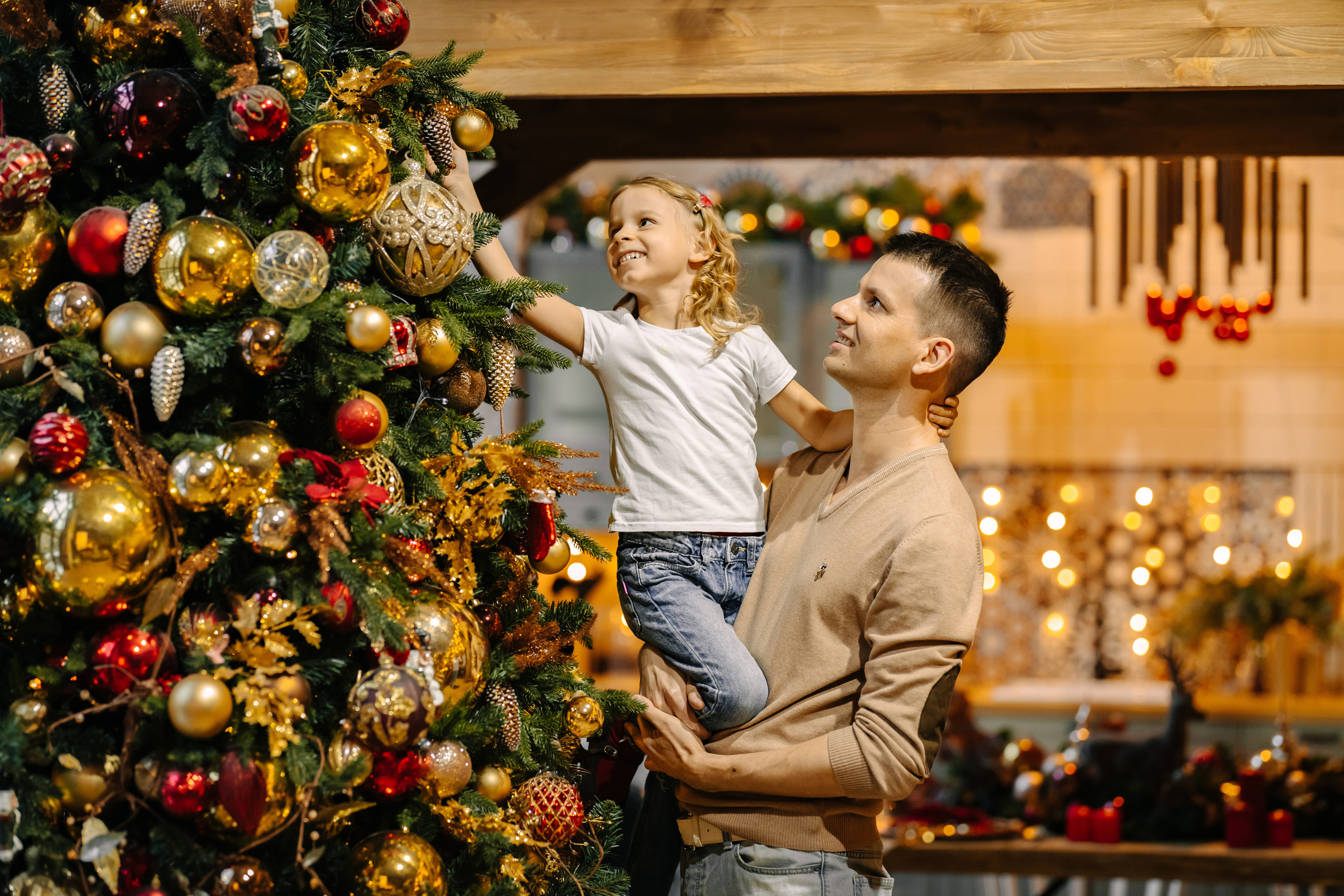 Новогодняя семейная фотосессия. Саша, Нина и Аня
