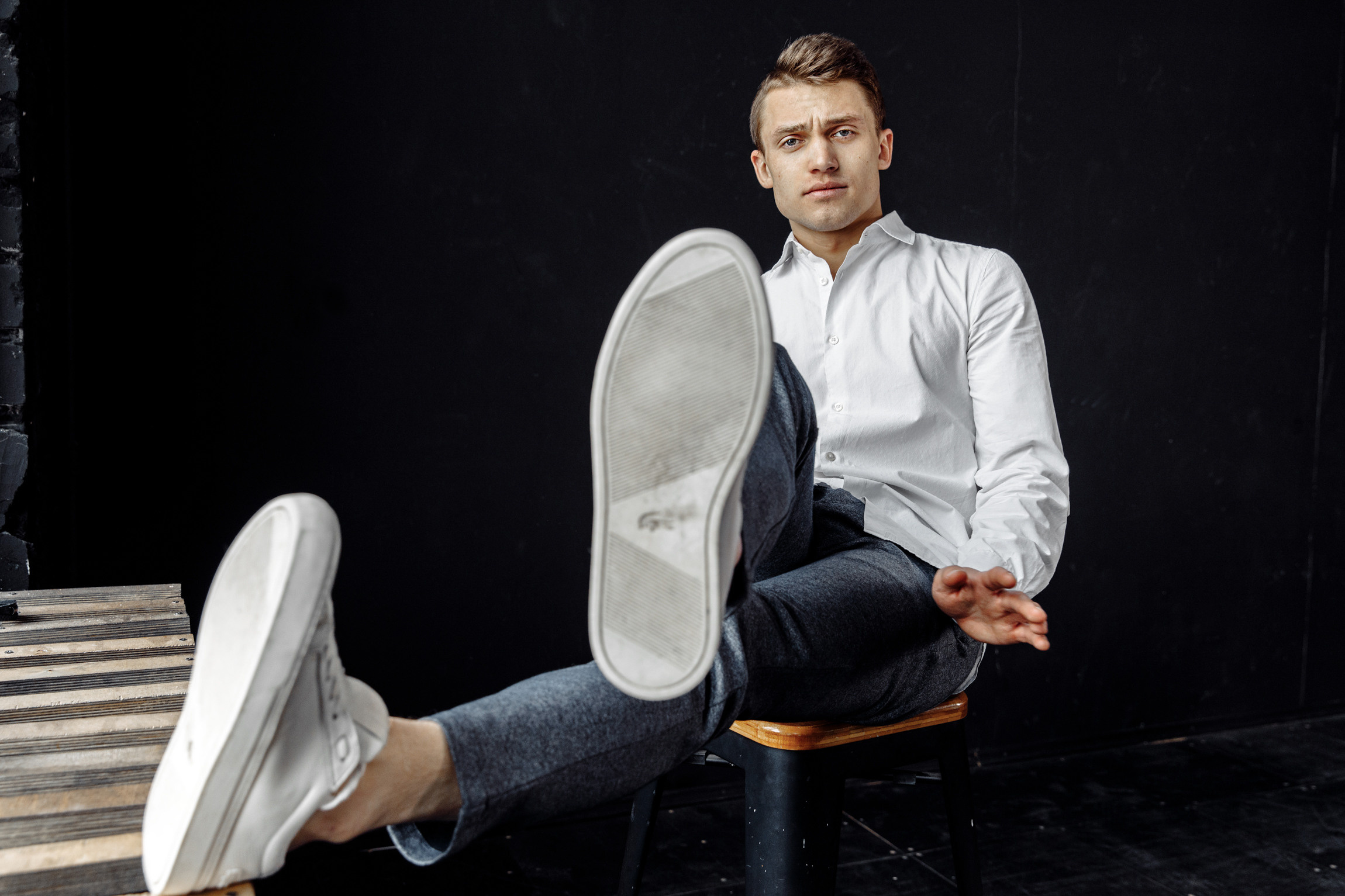 Студийная съемка. Мужской портрет