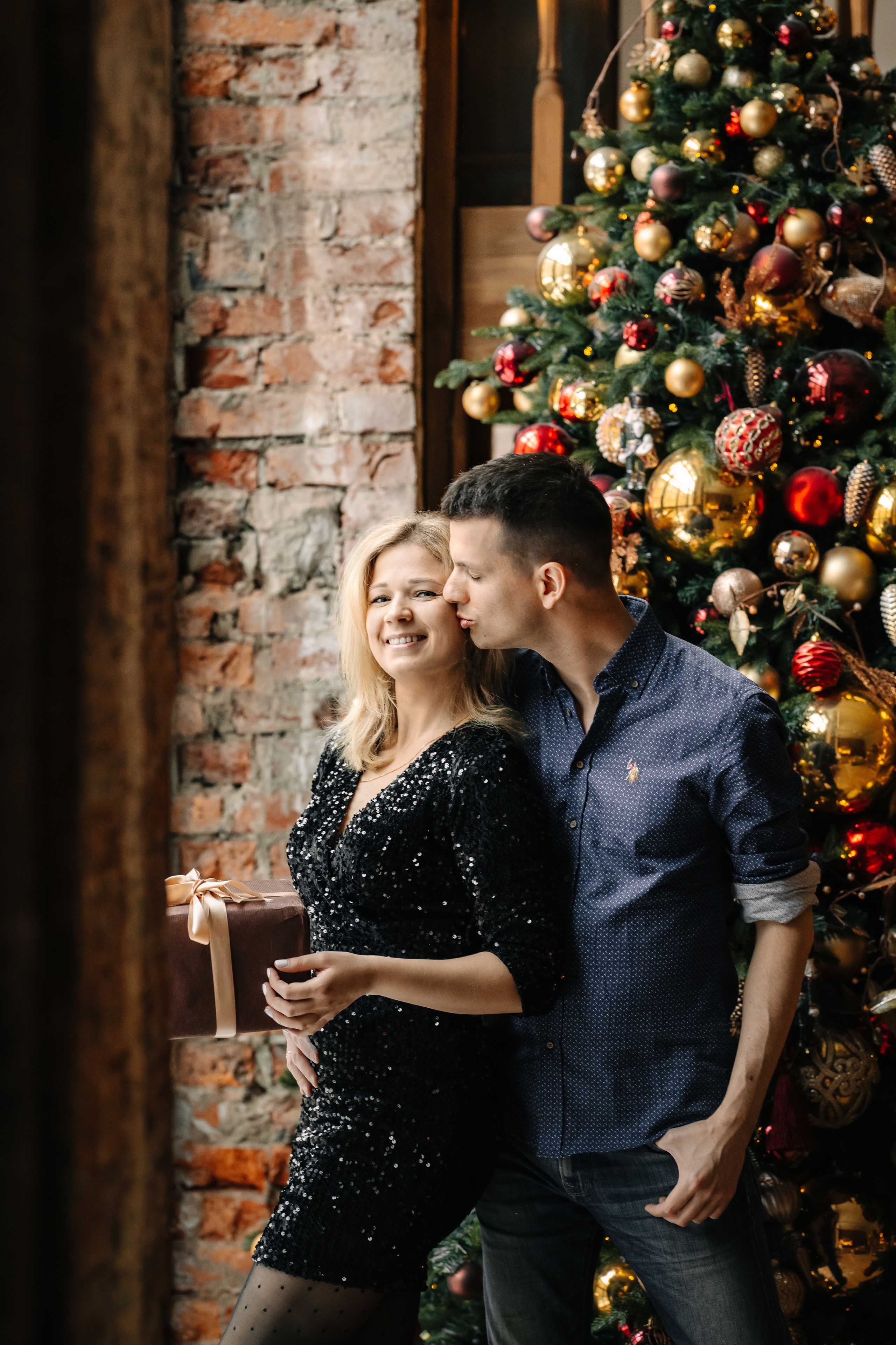 Новогодняя семейная фотосессия. Саша, Нина и Аня