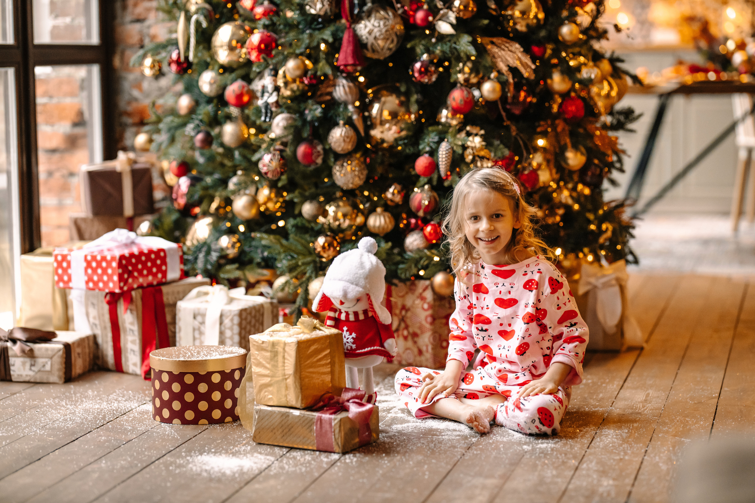 Новогодняя семейная фотосессия. Саша, Нина и Аня