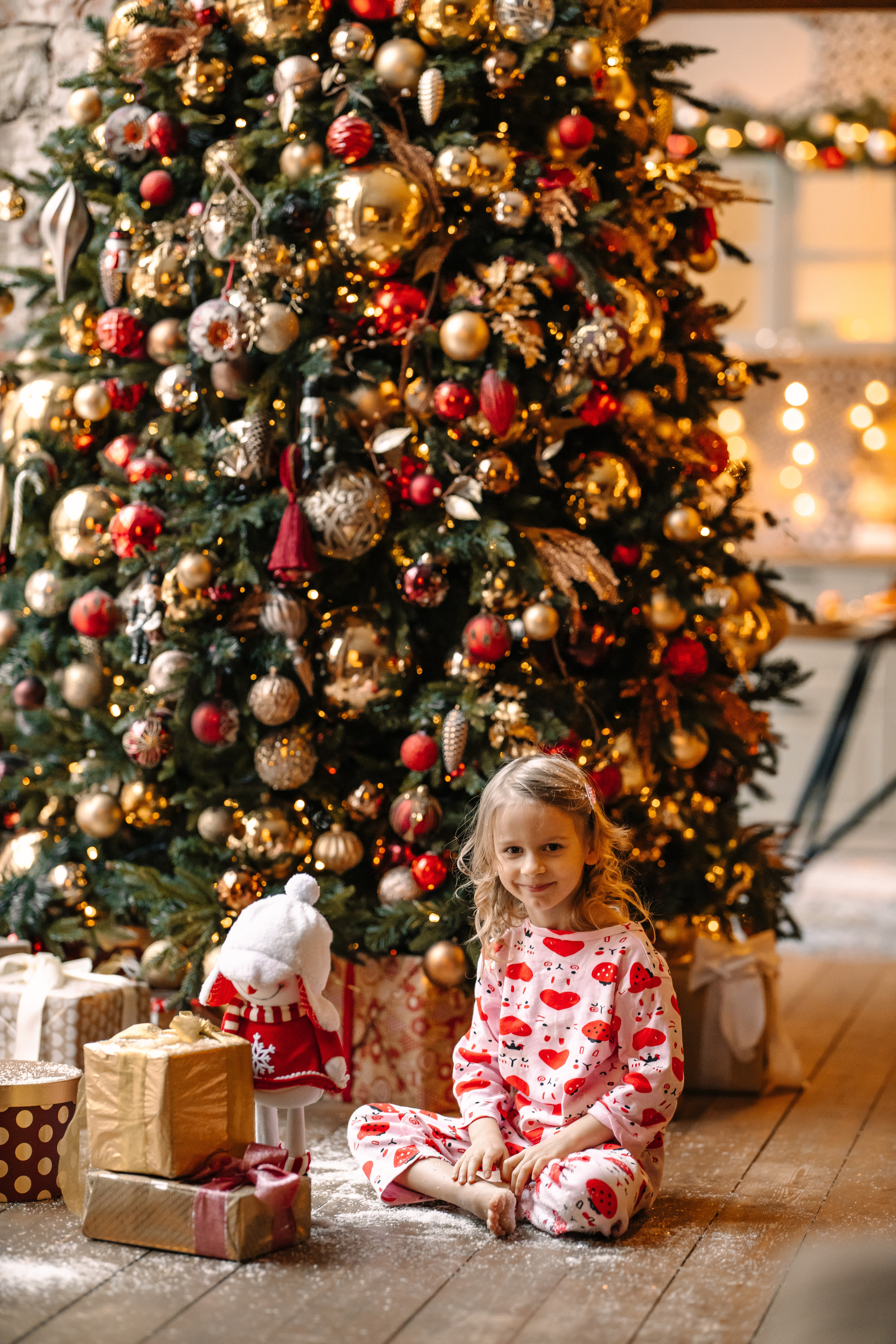 Новогодняя семейная фотосессия. Саша, Нина и Аня