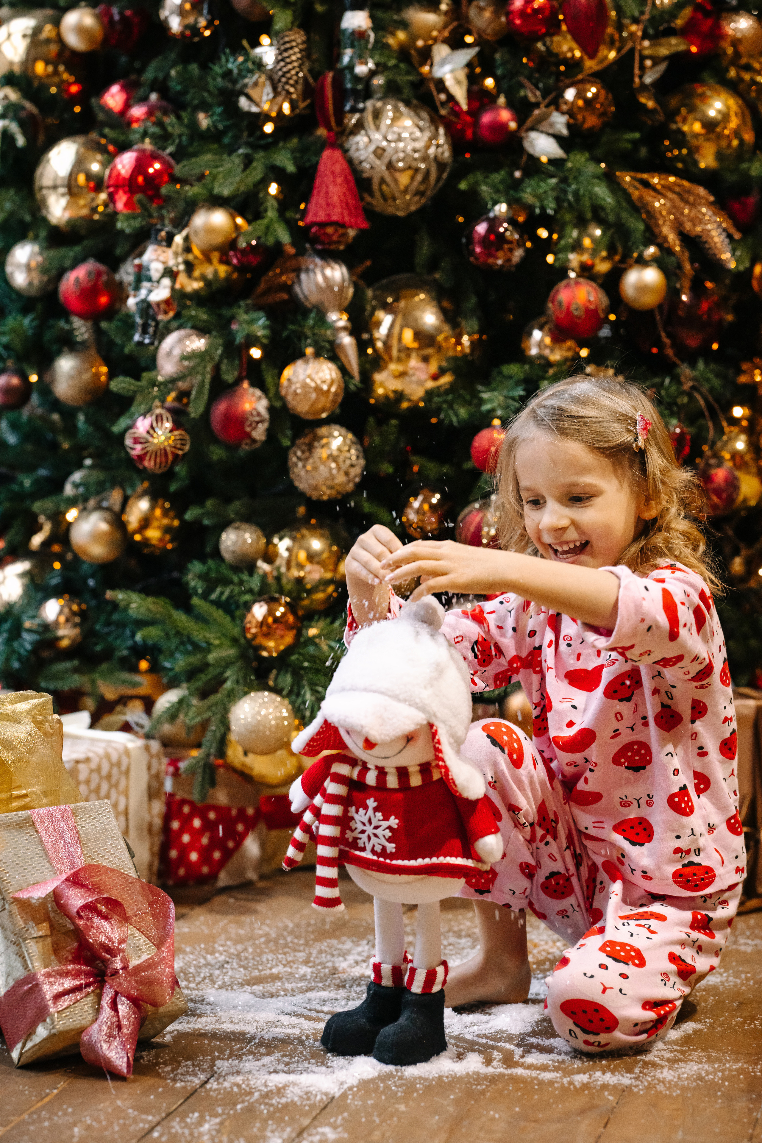 Новогодняя семейная фотосессия. Саша, Нина и Аня