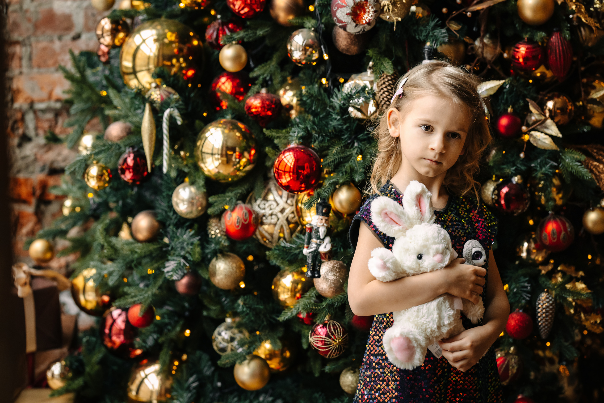 Новогодняя семейная фотосессия. Саша, Нина и Аня