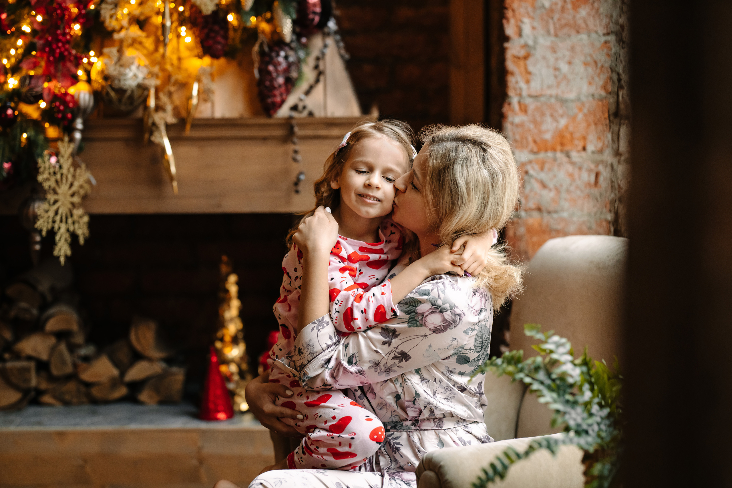 Новогодняя семейная фотосессия. Саша, Нина и Аня