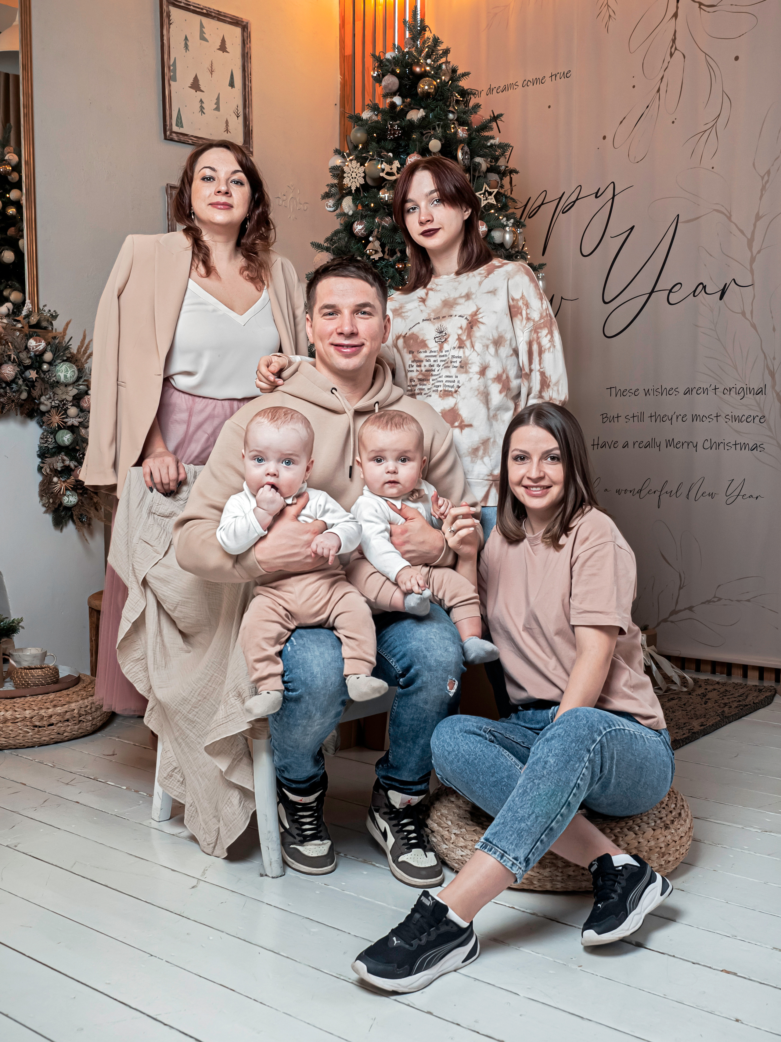 новогодняя фотосессия семейная