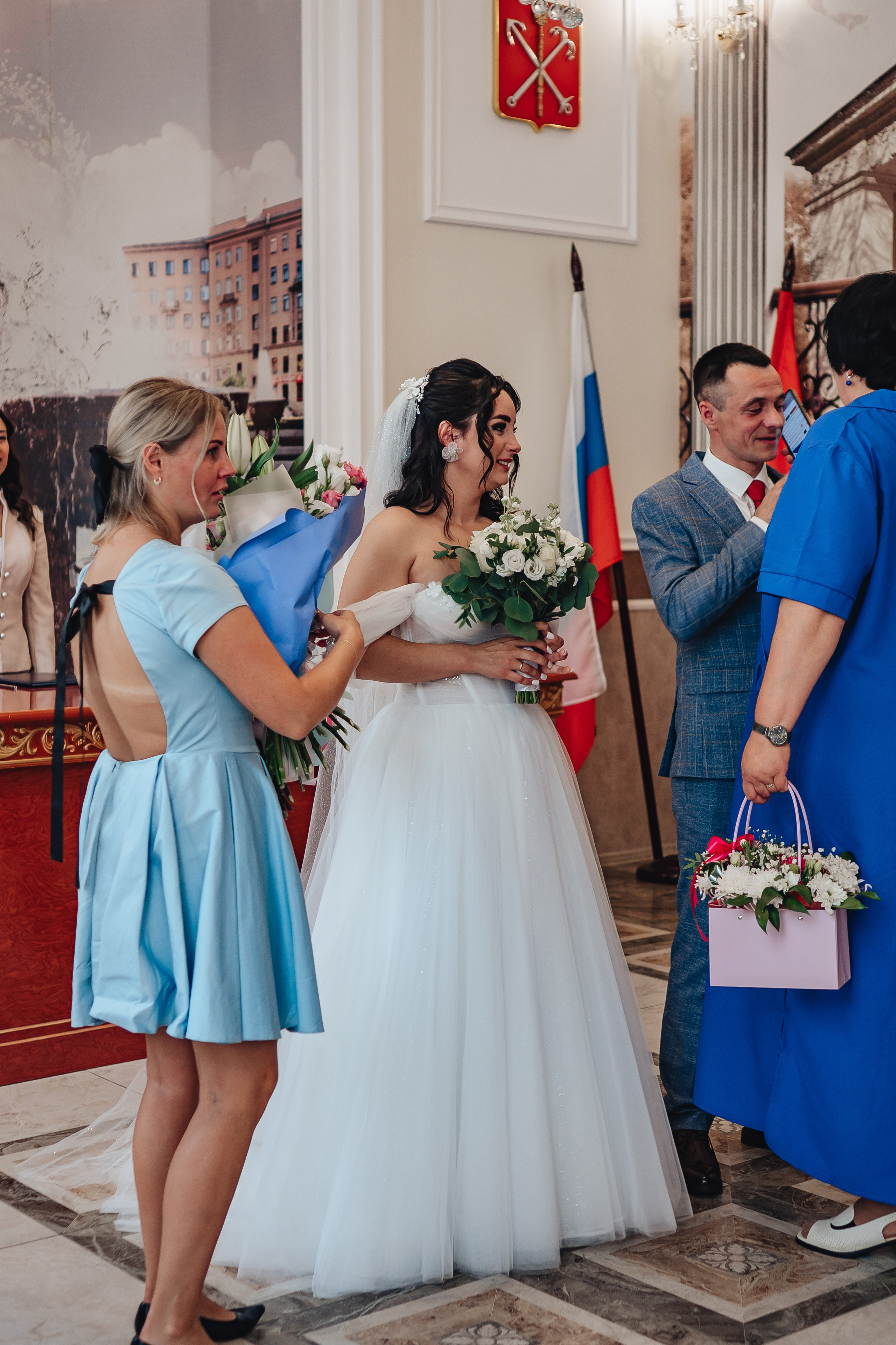 СВАДЕБНАЯ СЬЕМКА В ЗАГСЕ НА МОСКОВСКОМ ПРОСПЕКТЕ. Профессиональный фотограф, Санкт-Петербург — Виктория Богомолова