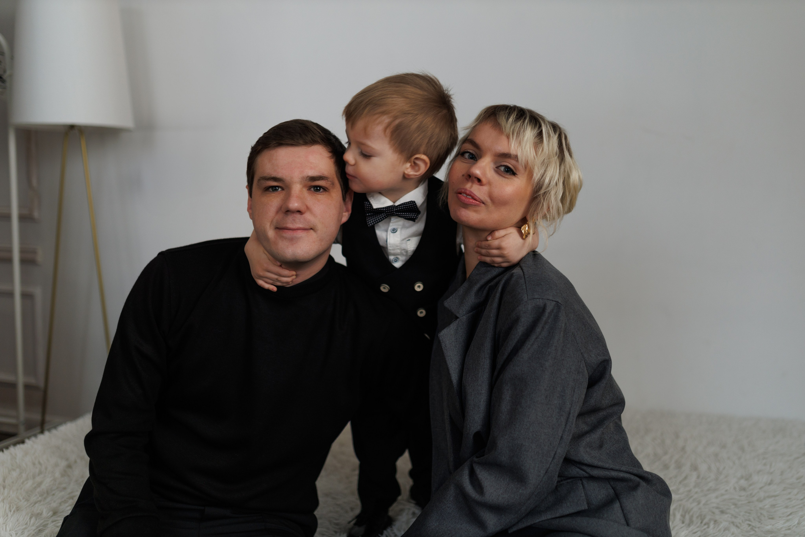 Вера, Саша и Тимоша. Новый год!. Ксения Шакирова. Фотограф в Воронеже