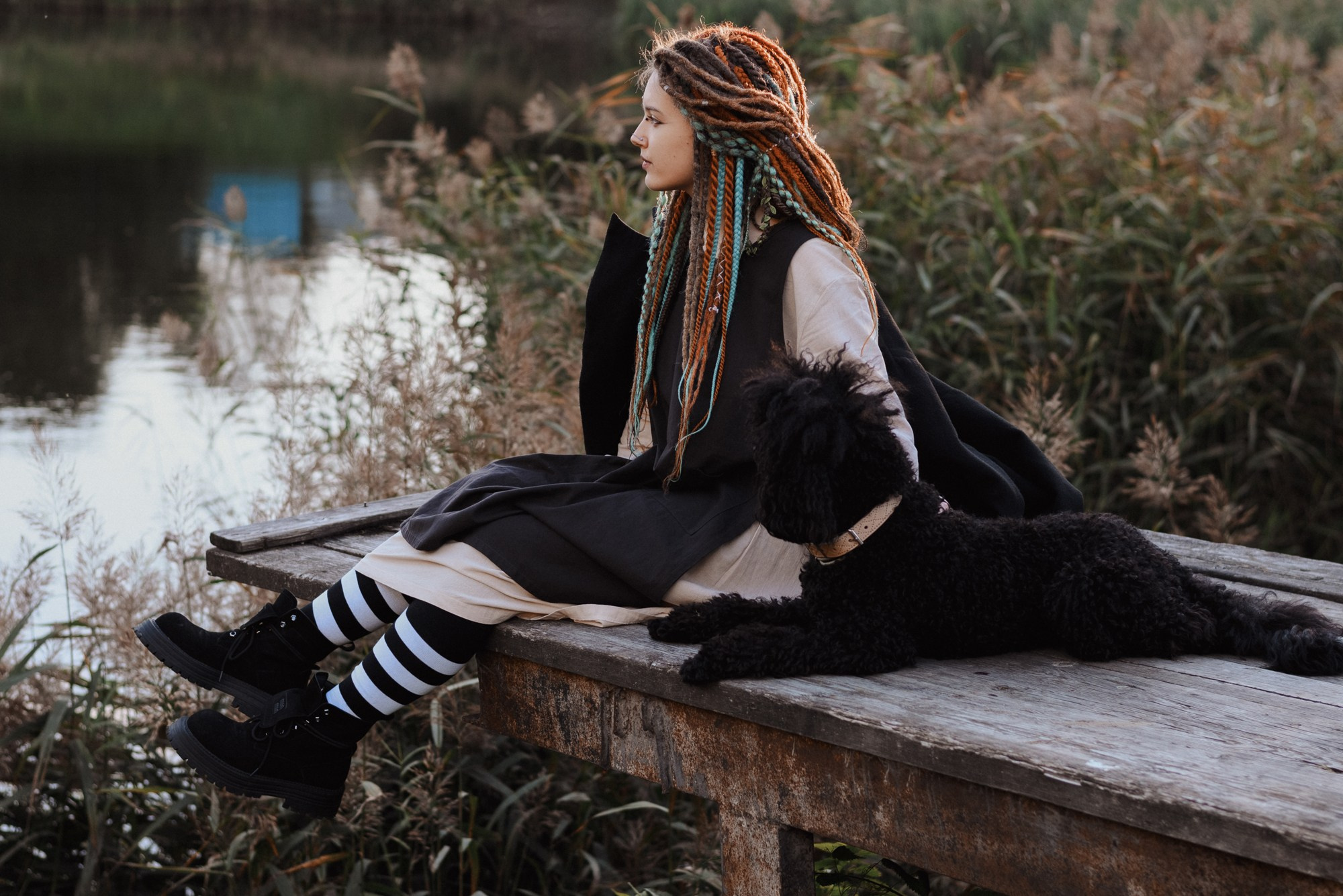 Фотосессия пары с собакой в Тюмени — Стася, Кирилл и Каренин. Портретный фотограф Тюмень Дарья Мустафина