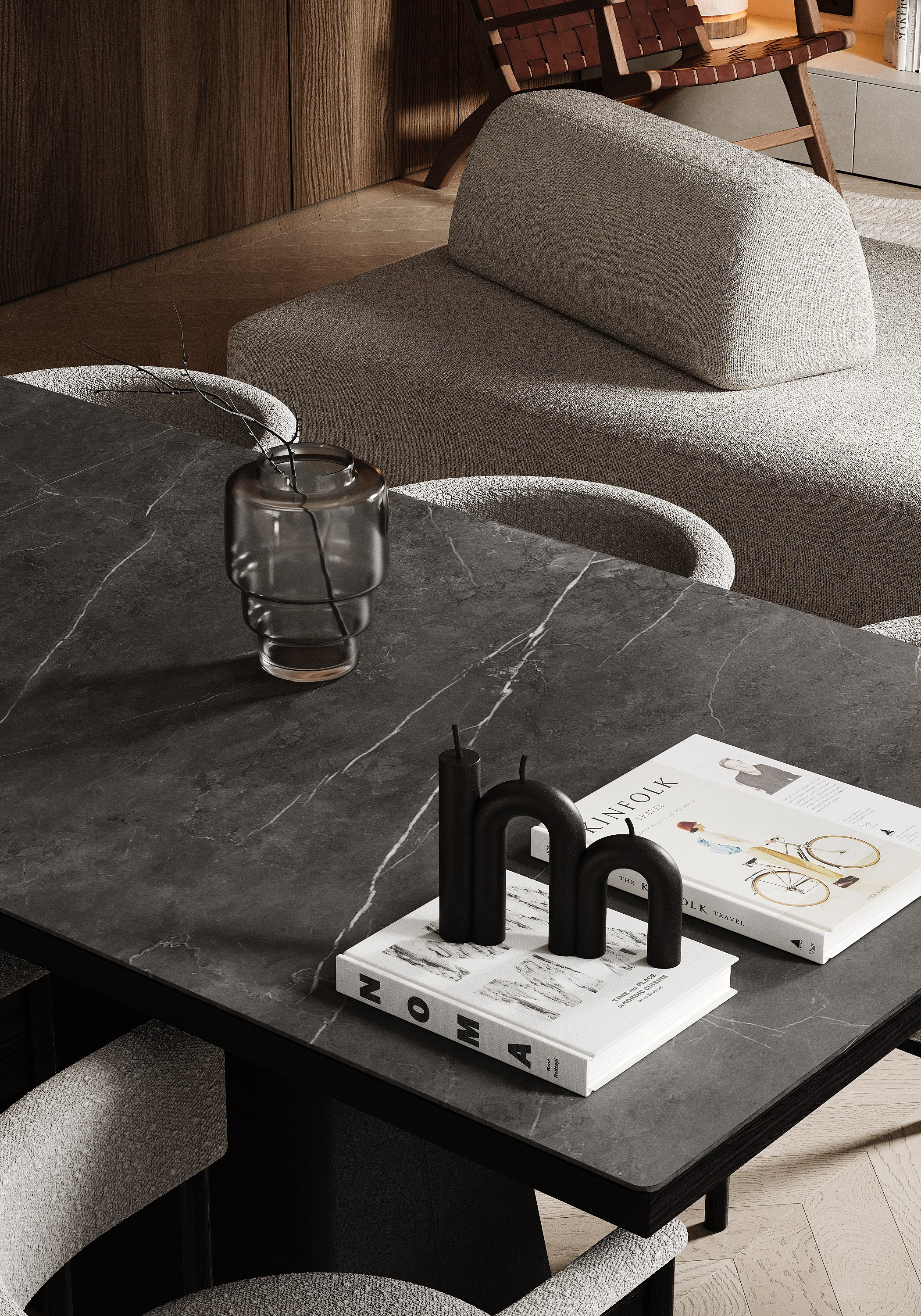 Частный дом 160 м². Визуализации интерьера