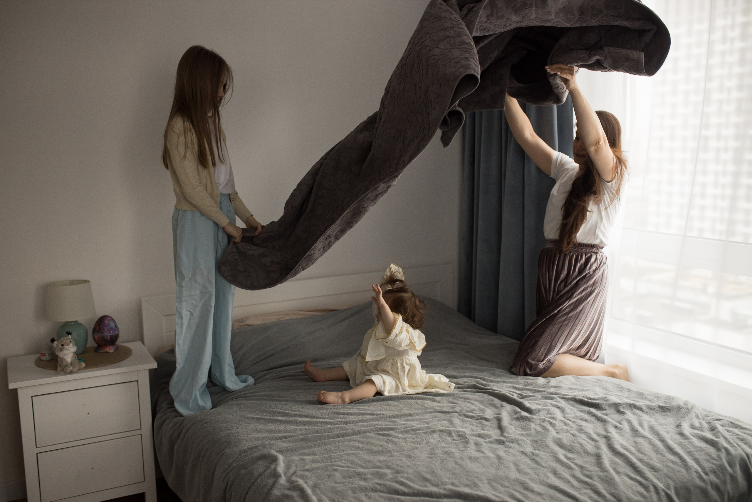 Катя и дочки. Фотограф Москва Лара Чайка