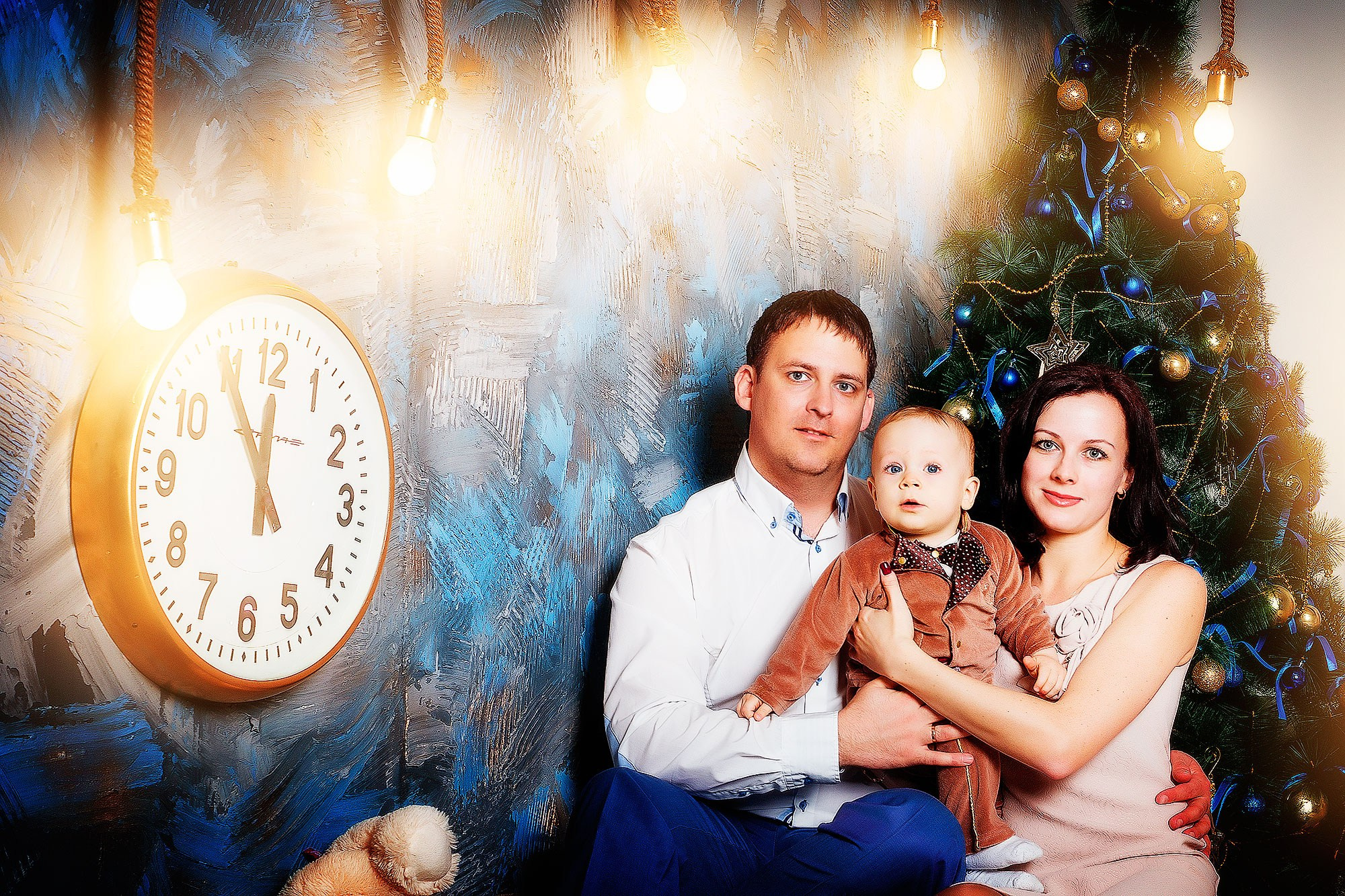 Семейная съёмка в студии. Семейный фотограф г. Новокузнецк Юлия Машникова