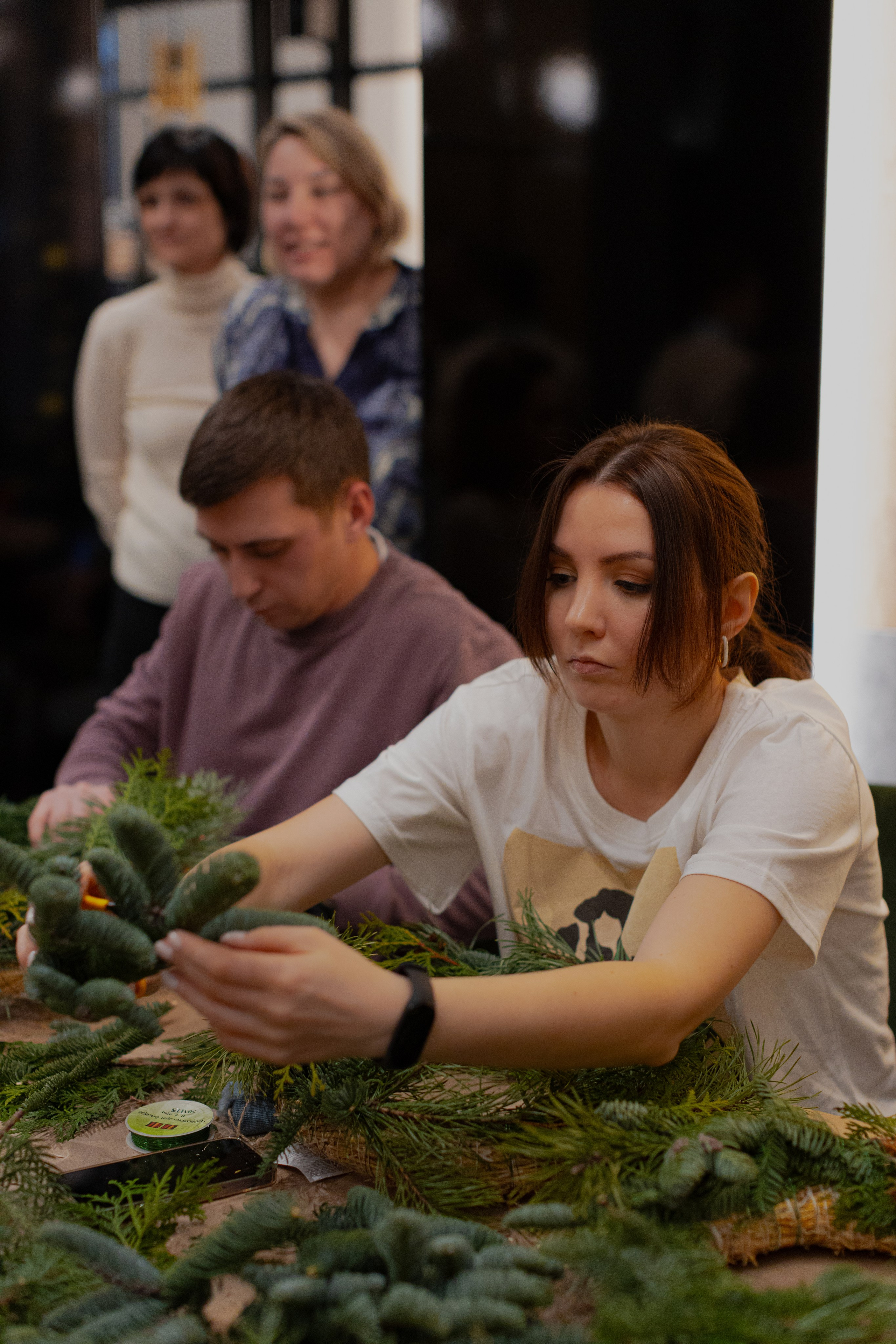 Мк Новогодний Венок. Анастасия Ракчеева Художник