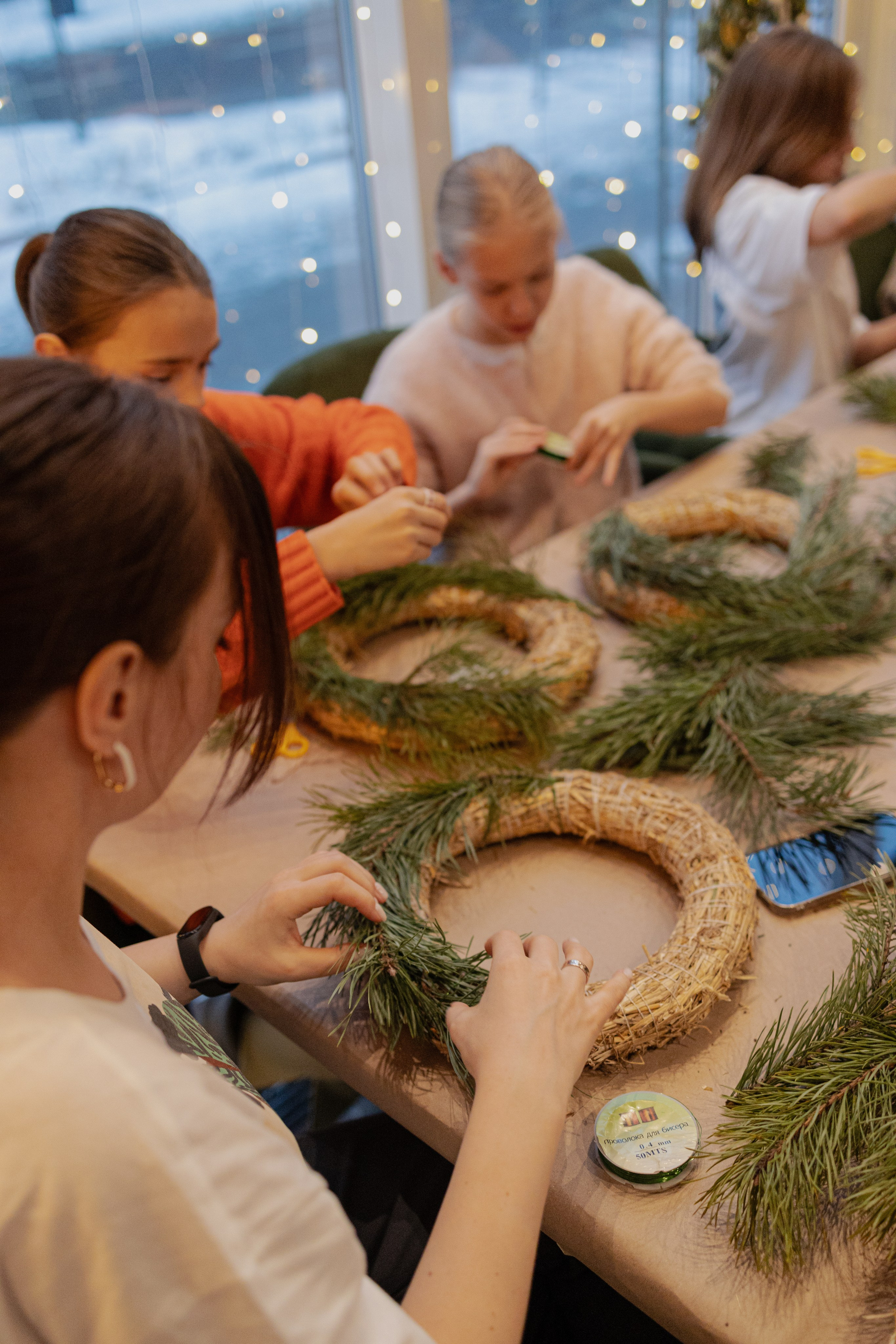 Мк Новогодний Венок. Анастасия Ракчеева Художник