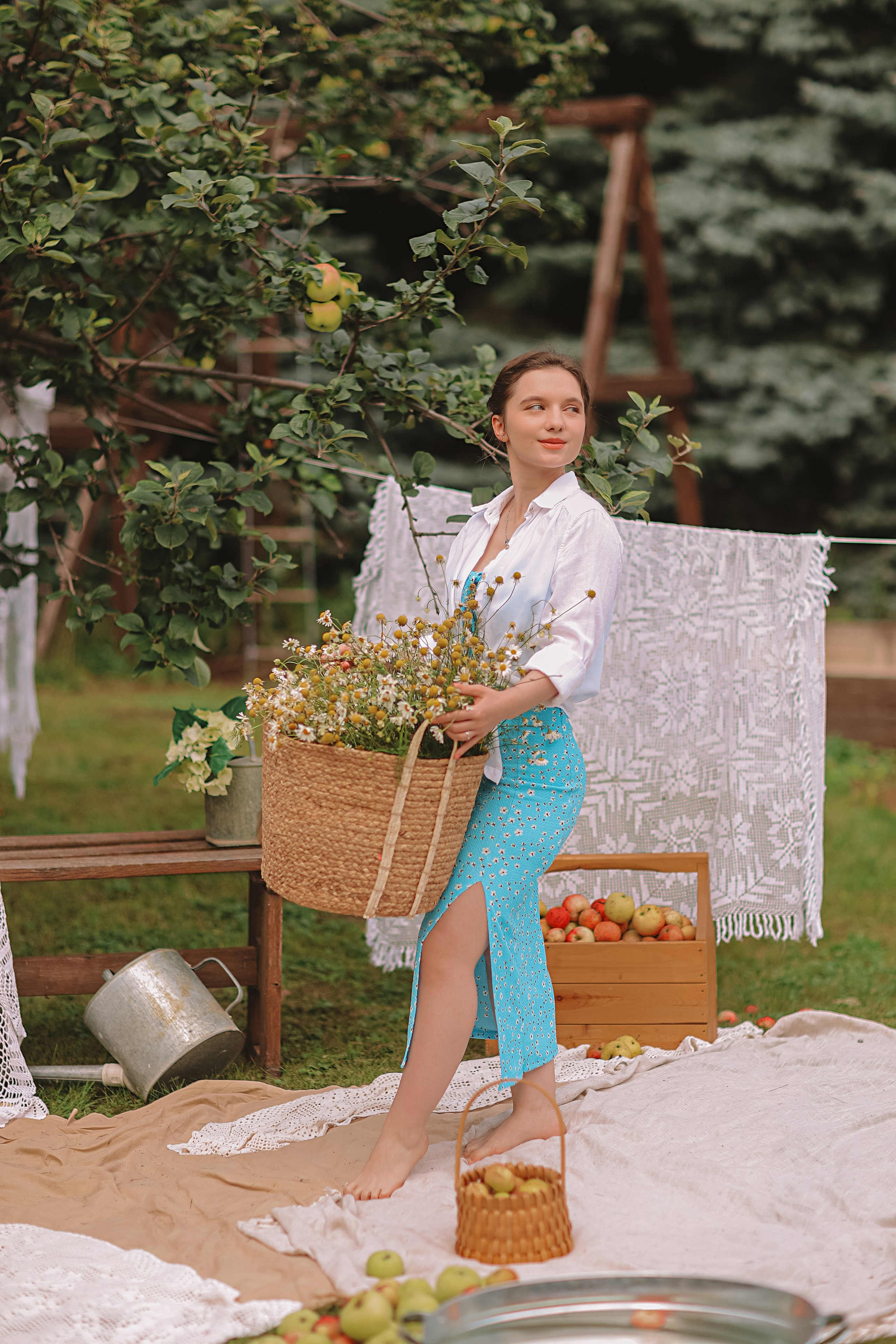 Яблоки. Семейный фотограф Тюмень, фотограф на роды Салмина Мария