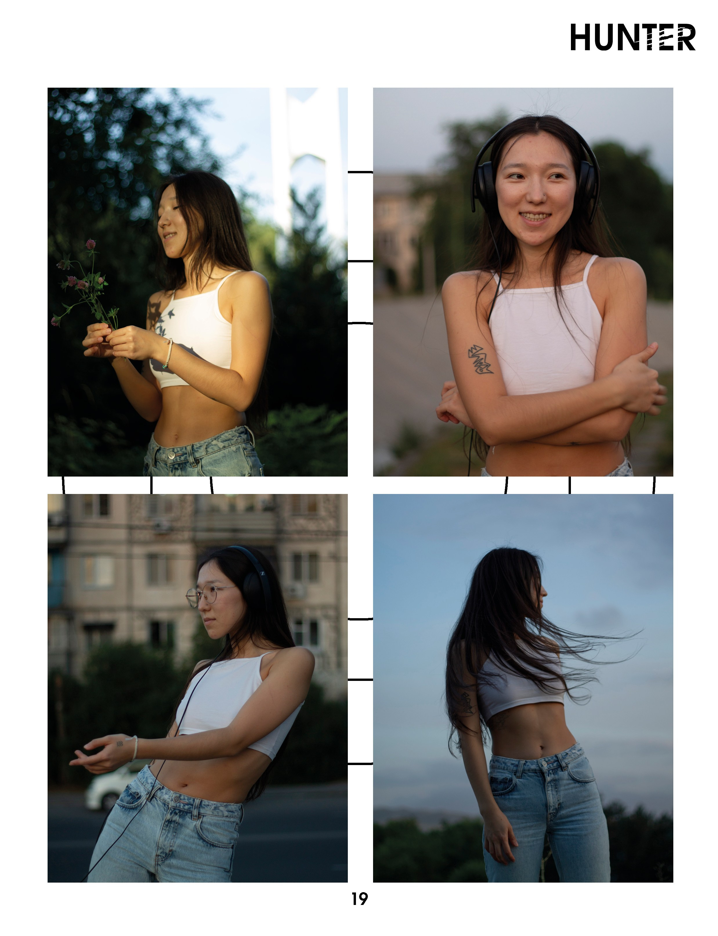 Коллаж женские портреты Адель АннаКарамурзина