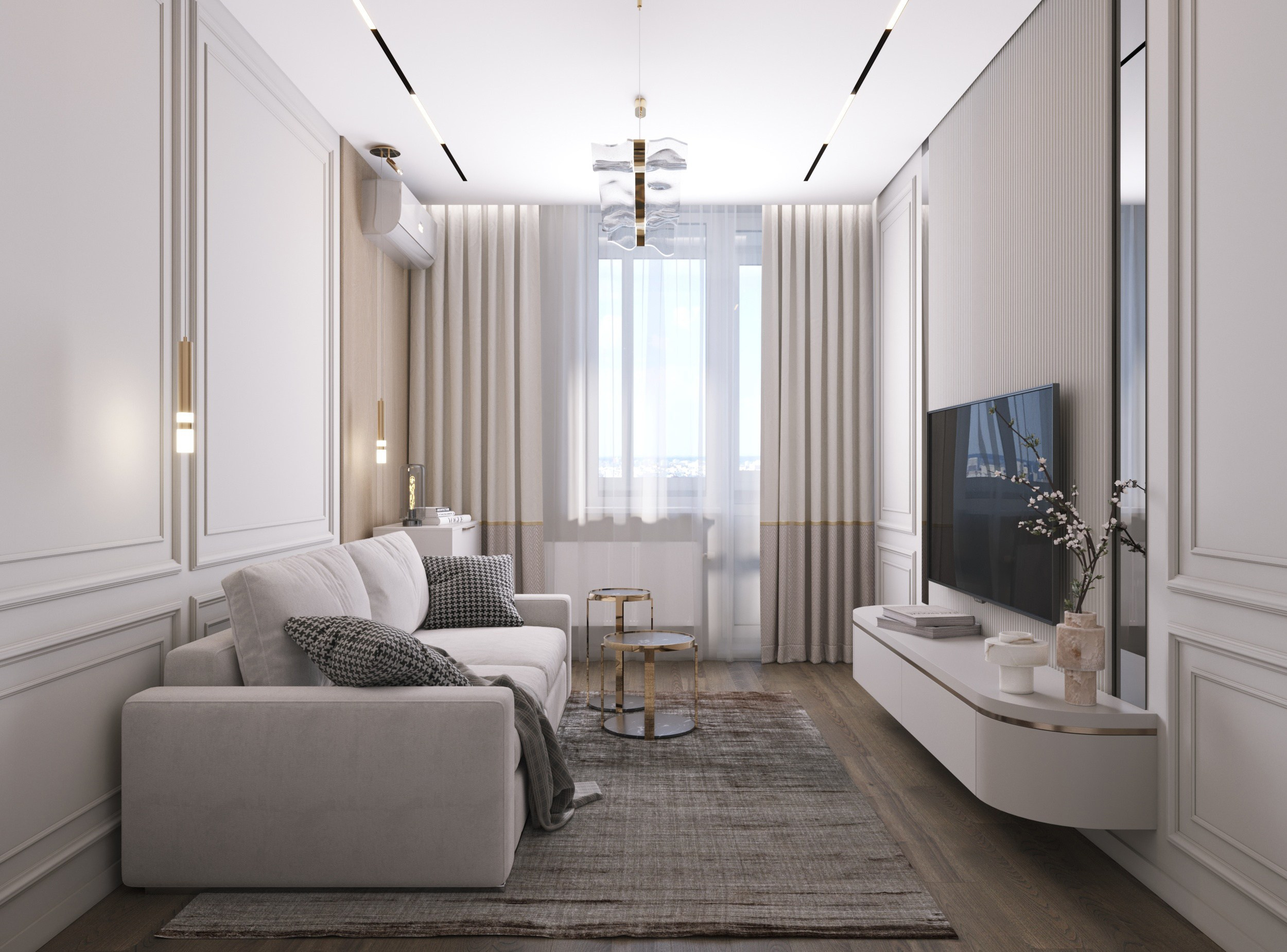 Дизайн- проект квартиры на проспекте Соколова, г. Ростов на Дону. Дизайнер интерьеров Успенская Виктория Краснодар