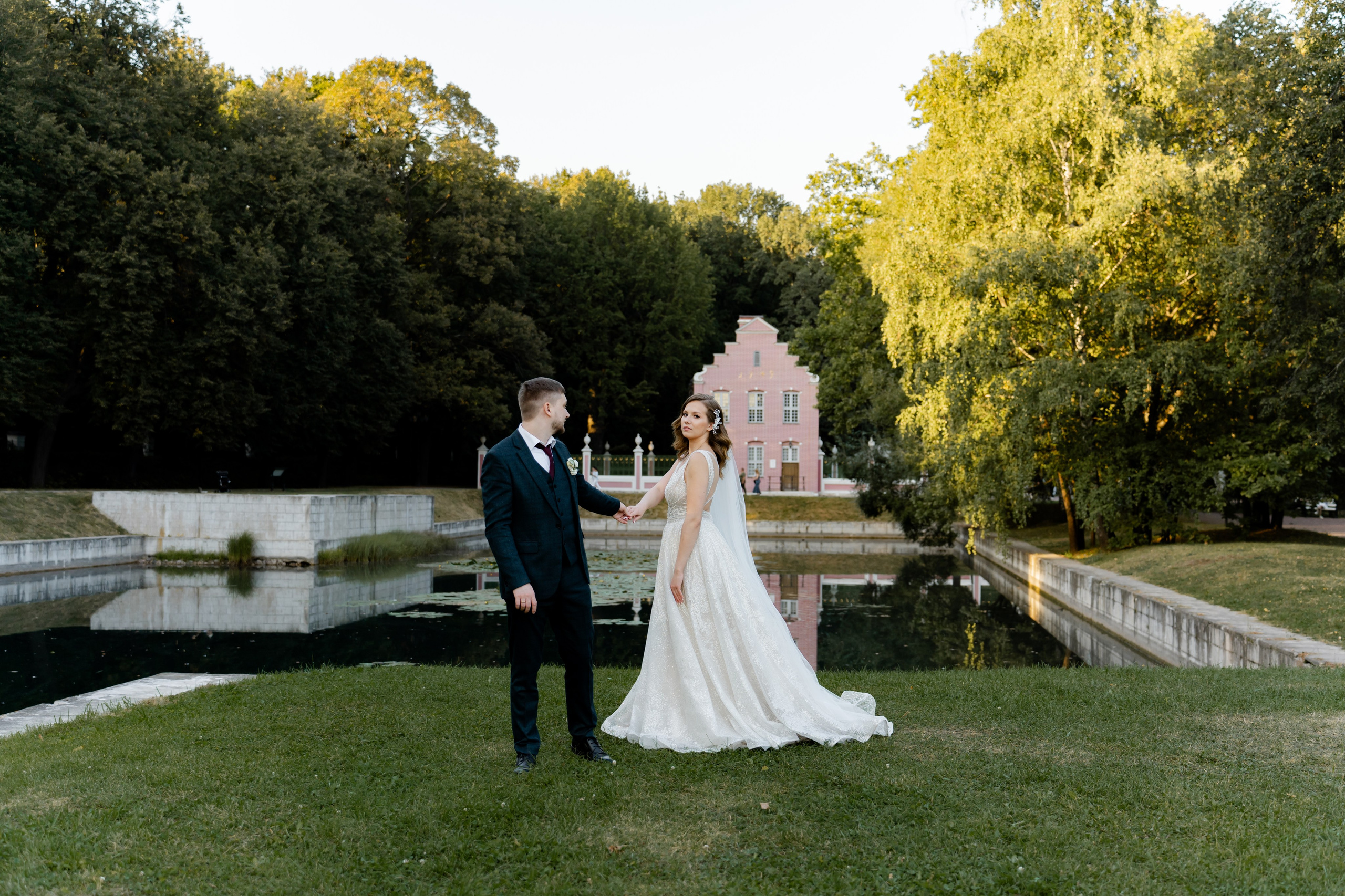 Свадебная фотосессия в усадьбе Москва