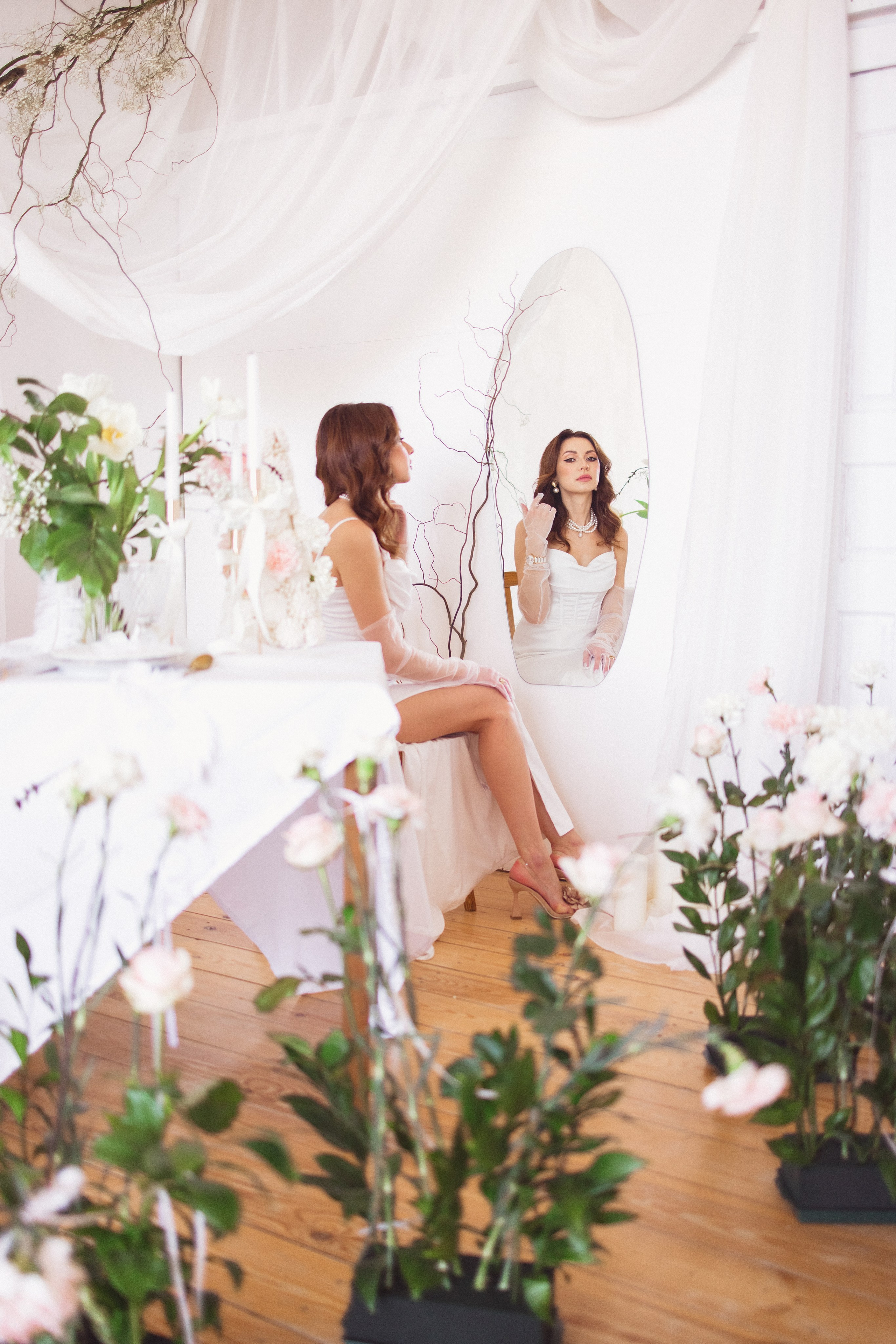 Фотосессия с живыми цветами в фотостудии г. Краснодар. Семейный и детский фотограф в Краснодаре Анна Трашкова