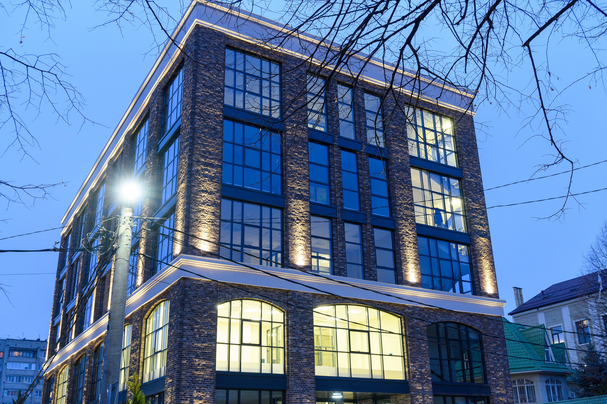 Архитектурная подсветка фасадов зданий. Вячеслав Скрипник Фотограф Краснодар