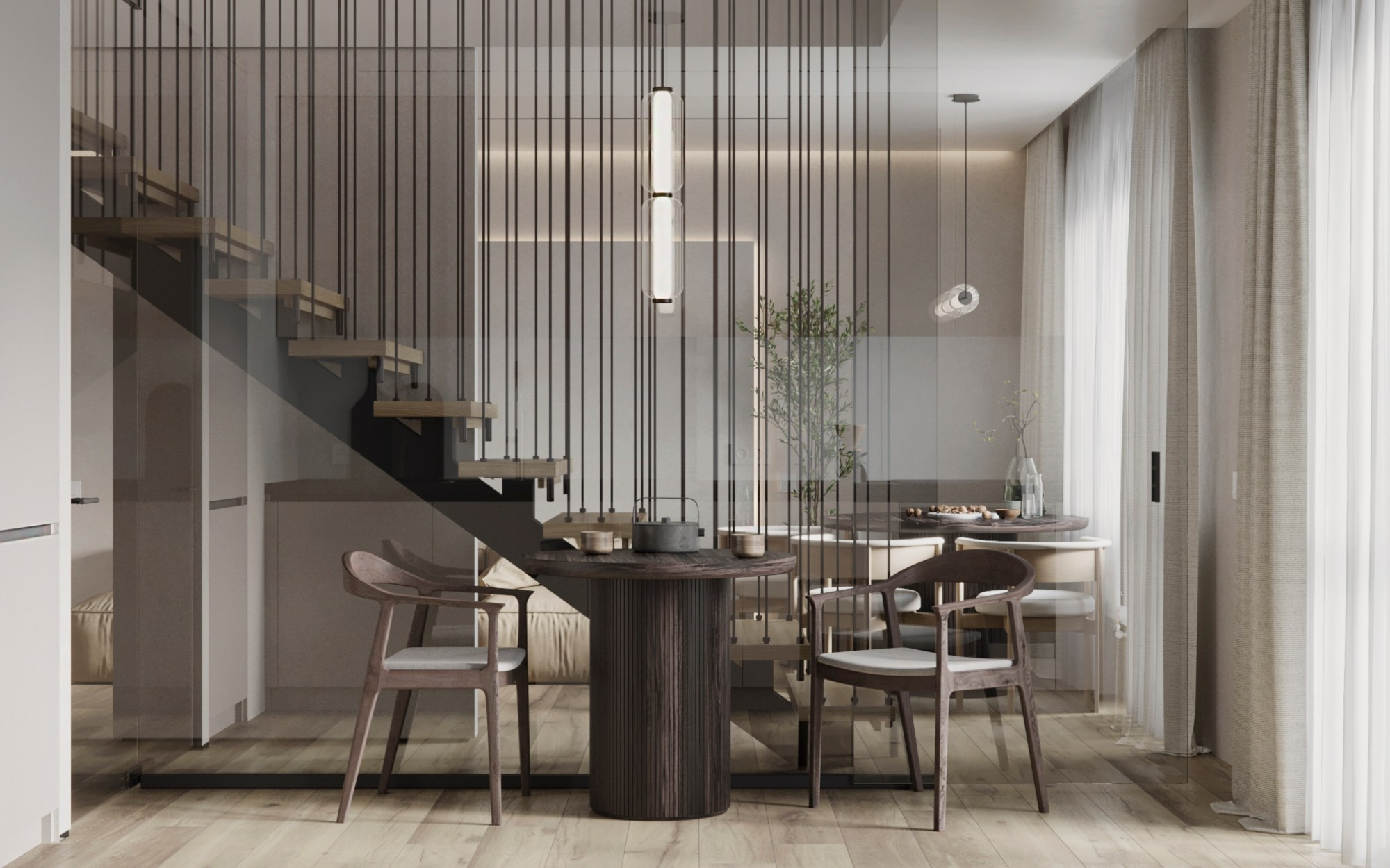 Дизайн интерьера двухуровневой квартиры Алена Родкевич. Студия интерьерного дизайна