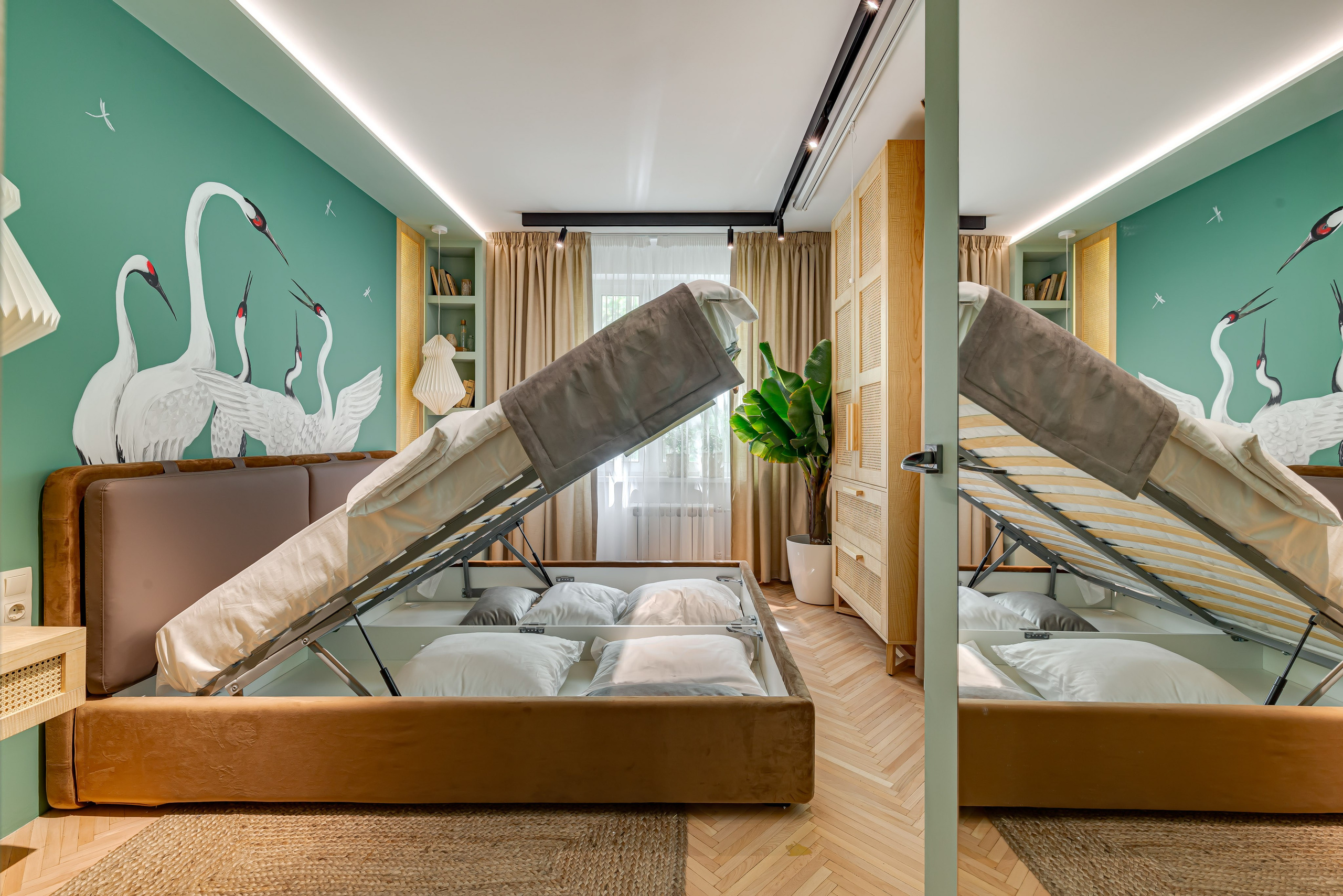 Спальня для телепроекта Большие Перемены на канале Россия 1. Интерьерная съёмка и виртуальные туры — Интерьерный фотограф Кузнецов Сергей (photopixiq)