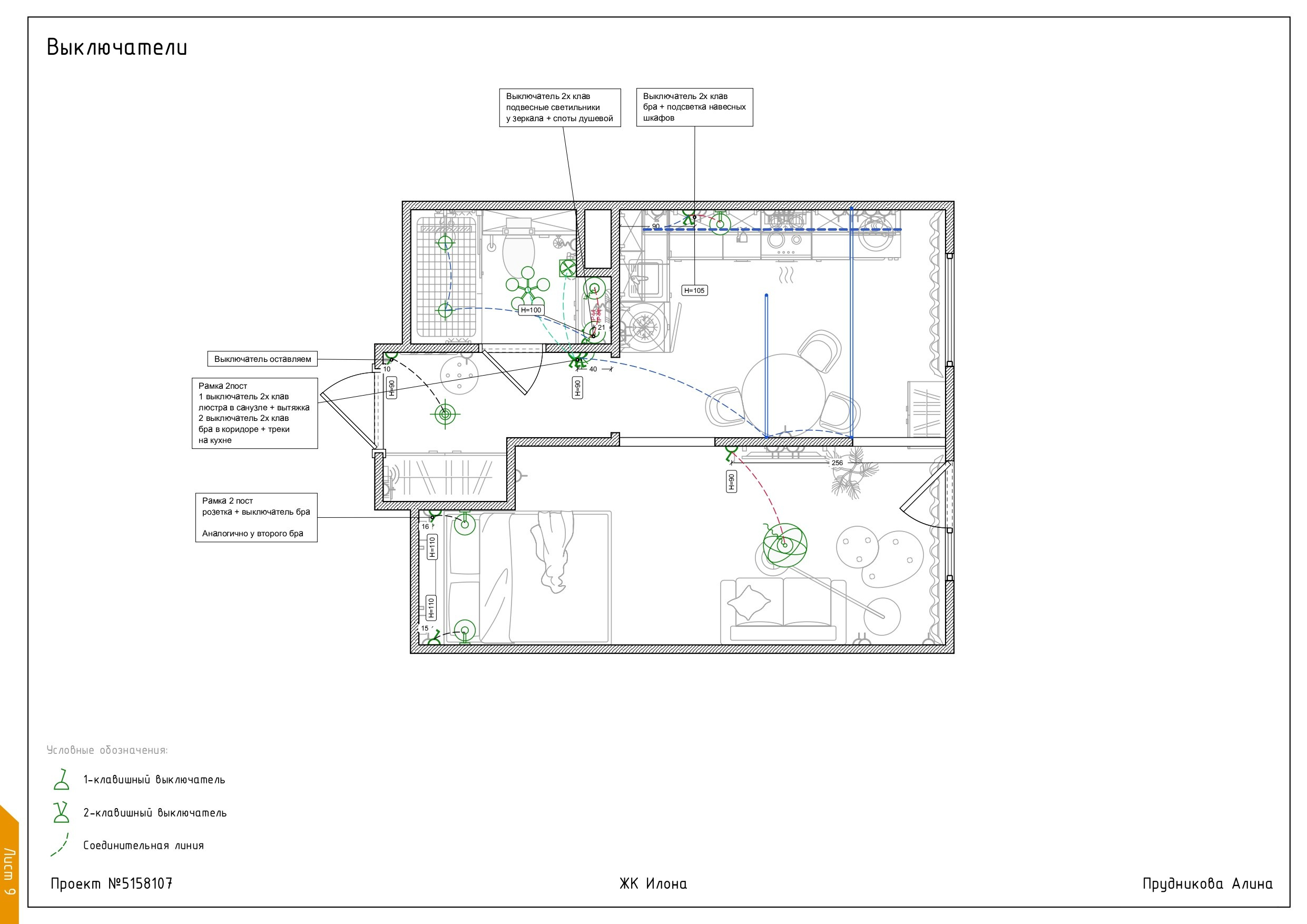 Планировочное решение и технические чертежи. Алина Прудникова дизайн интерьера, хоумстейджинг