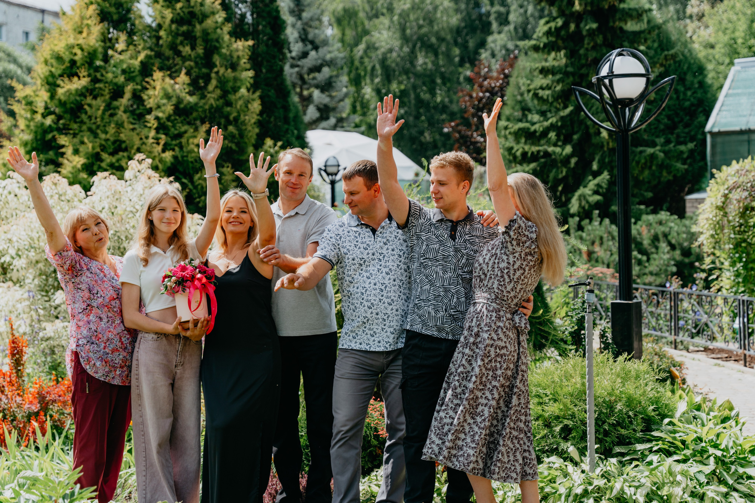 В ботаническом саду на день рождения бабушки