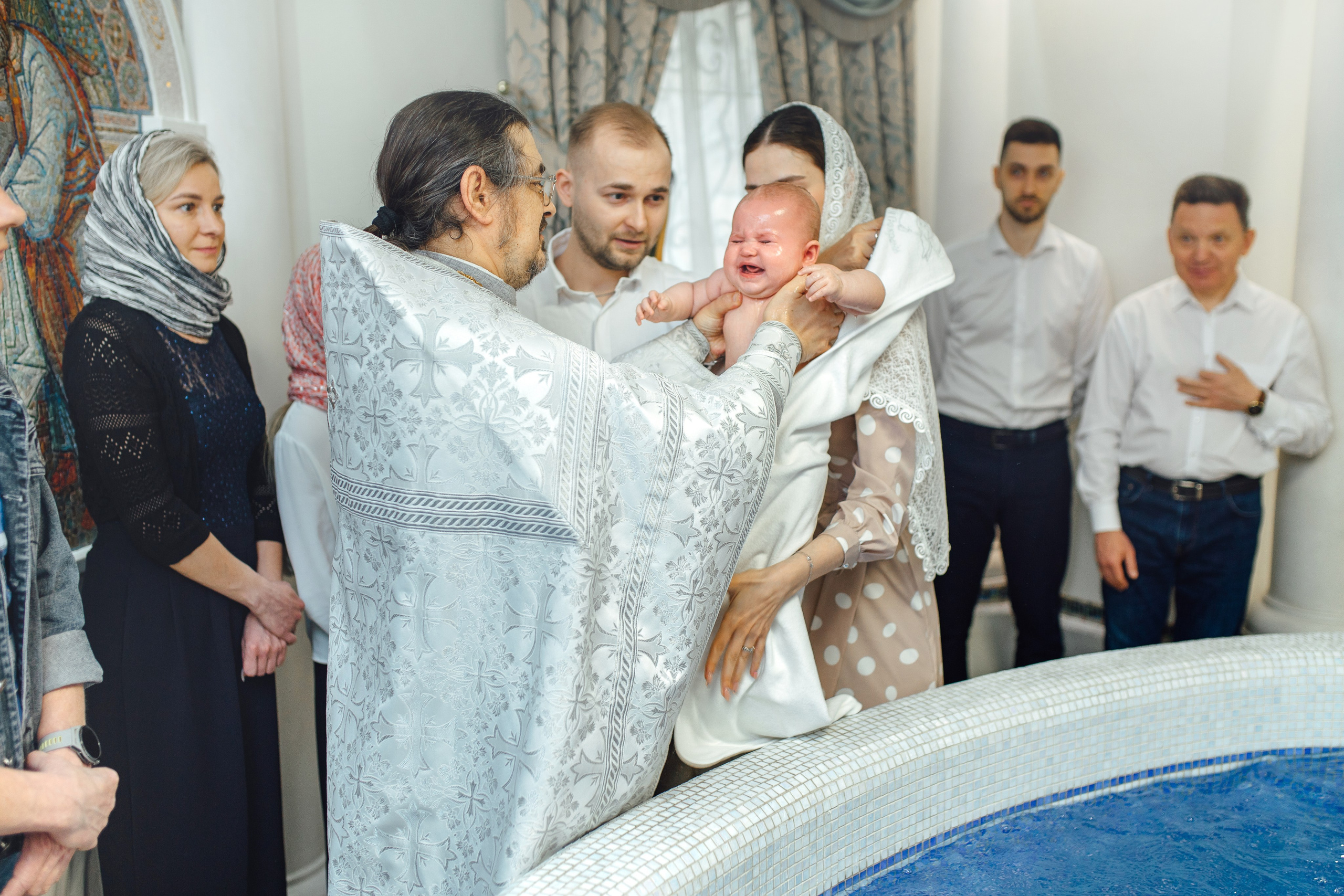 Таинство крещения Софии, апрель 2024