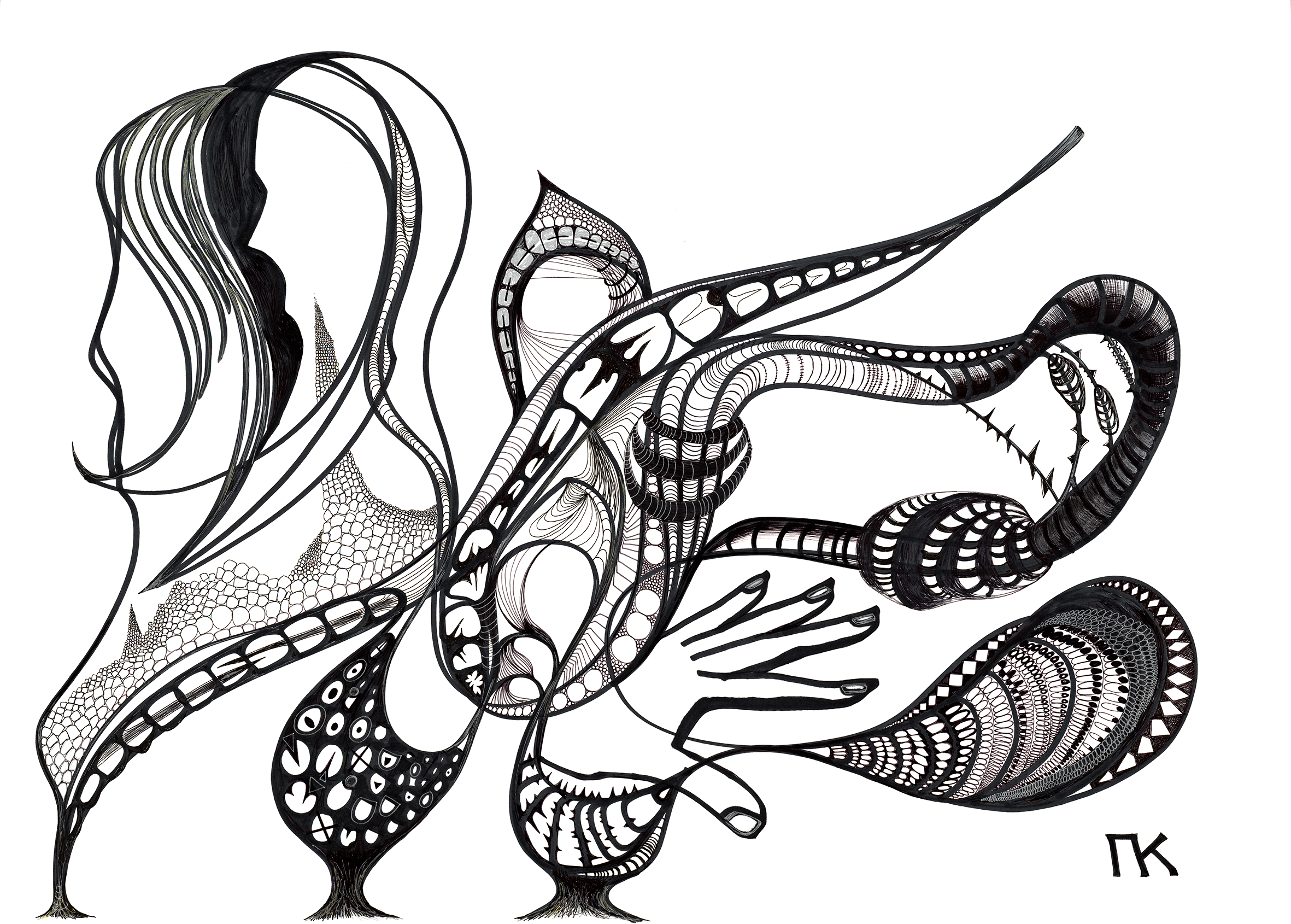 The Age, mixed media, paper, 118,9х84,1 (2024) 