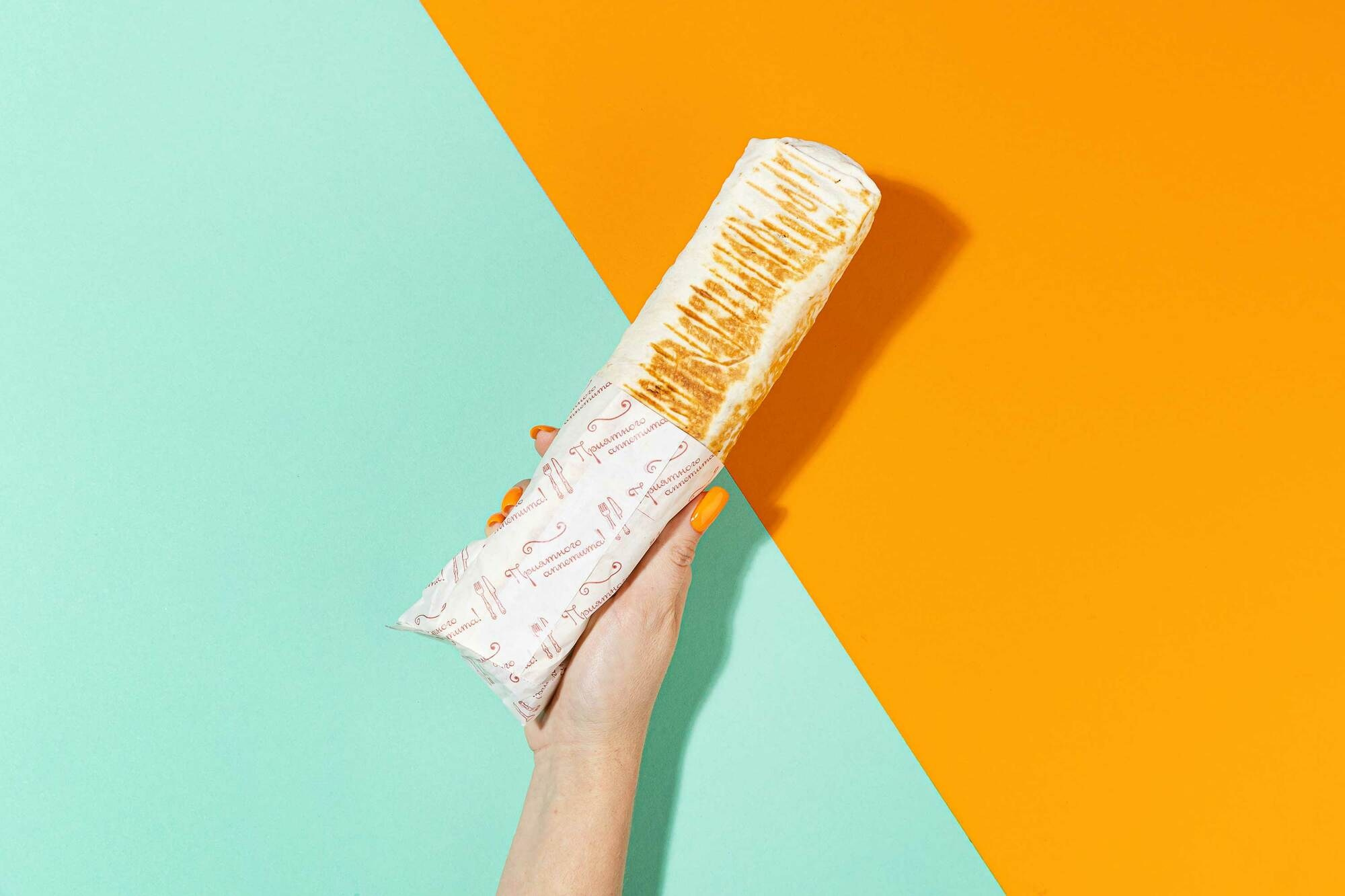 Съёмка меню для шавермы "Веретено"