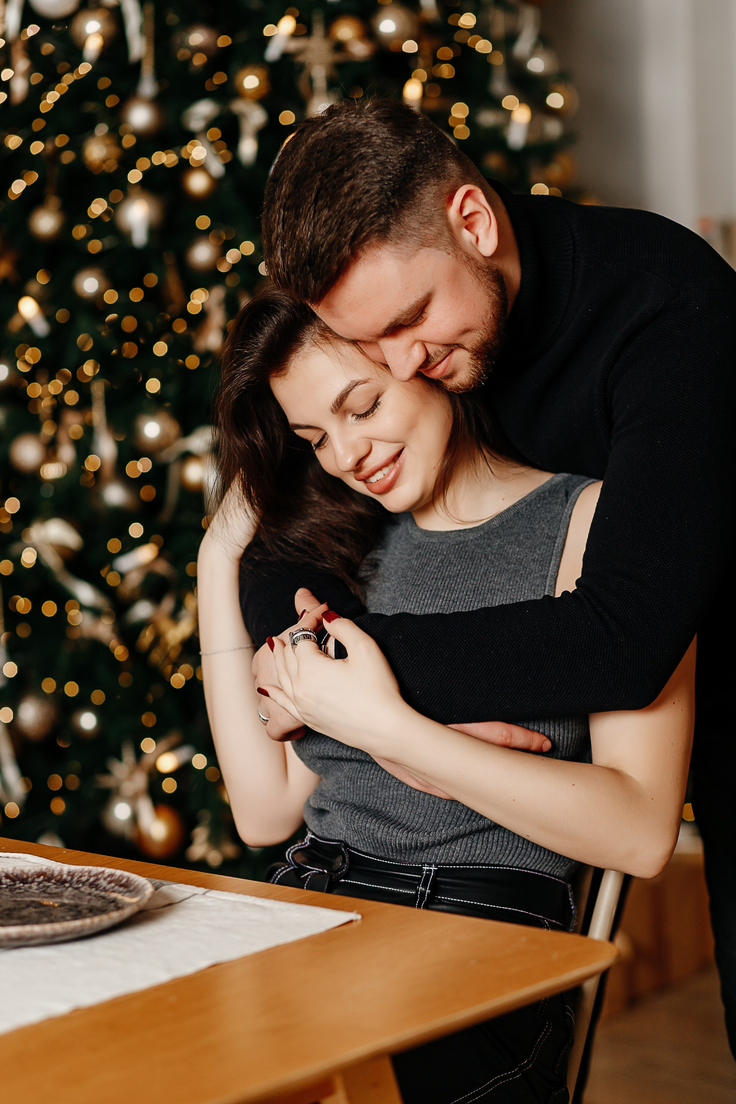 Новогодняя фотосессия для влюбленных в Московской фотостудии. Фотограф в Подольске — Мария Бучнева