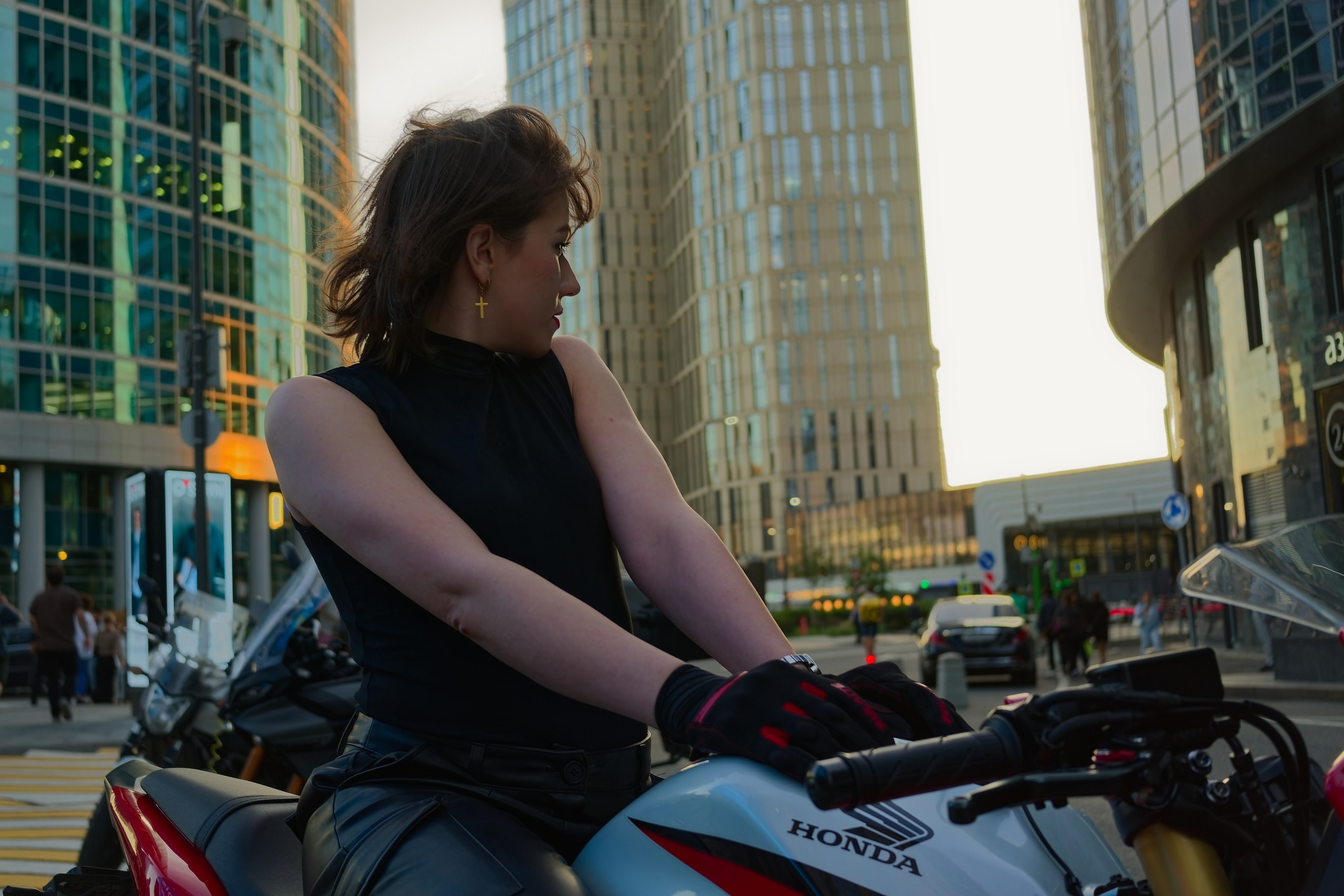Анастасия. Мотоцикл. Фотограф Денис Шемет