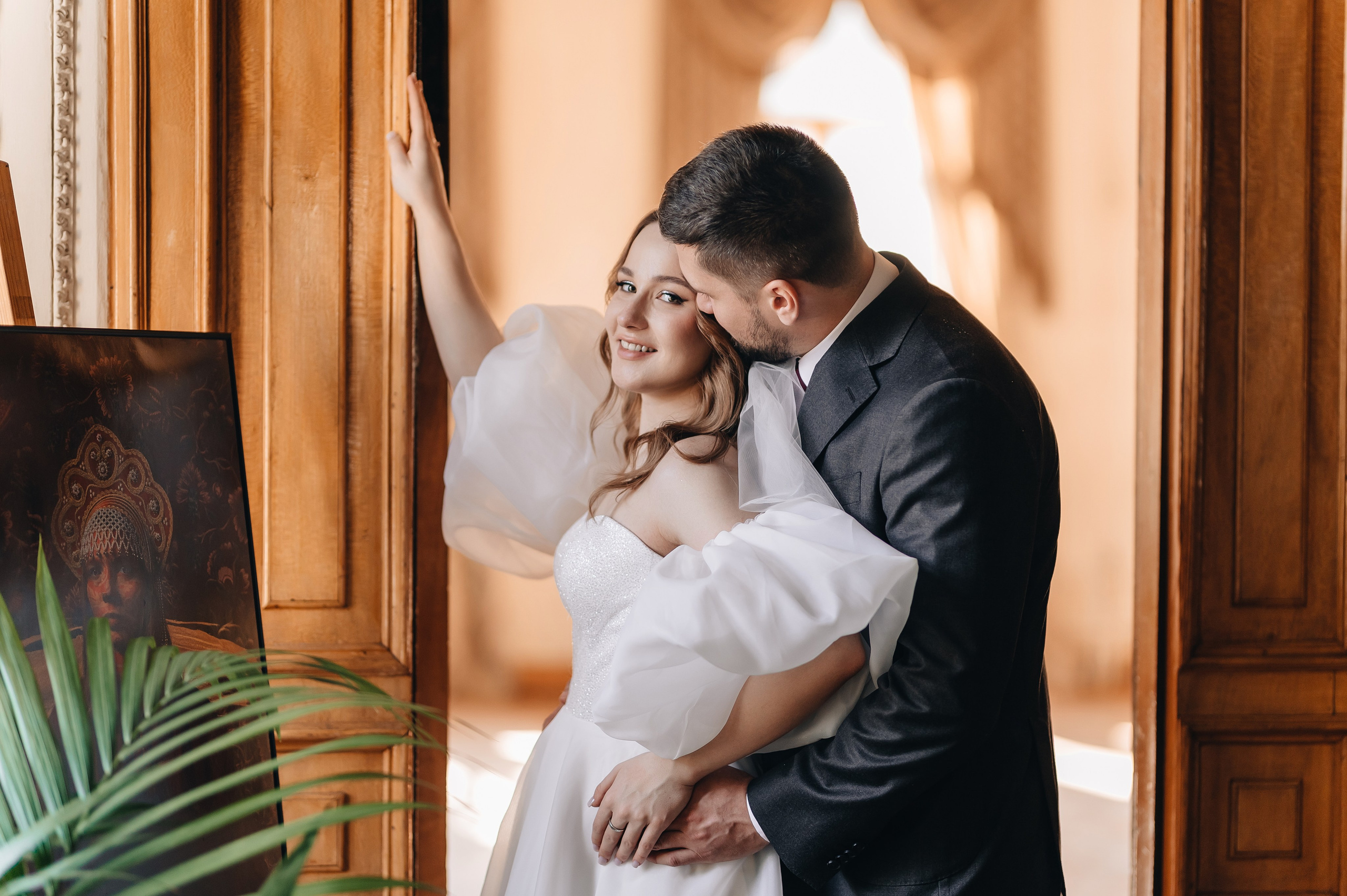 Свадебная фотосессия в библиотеке им. Пушкина. Портретный фотограф Москва Светлана Кашура