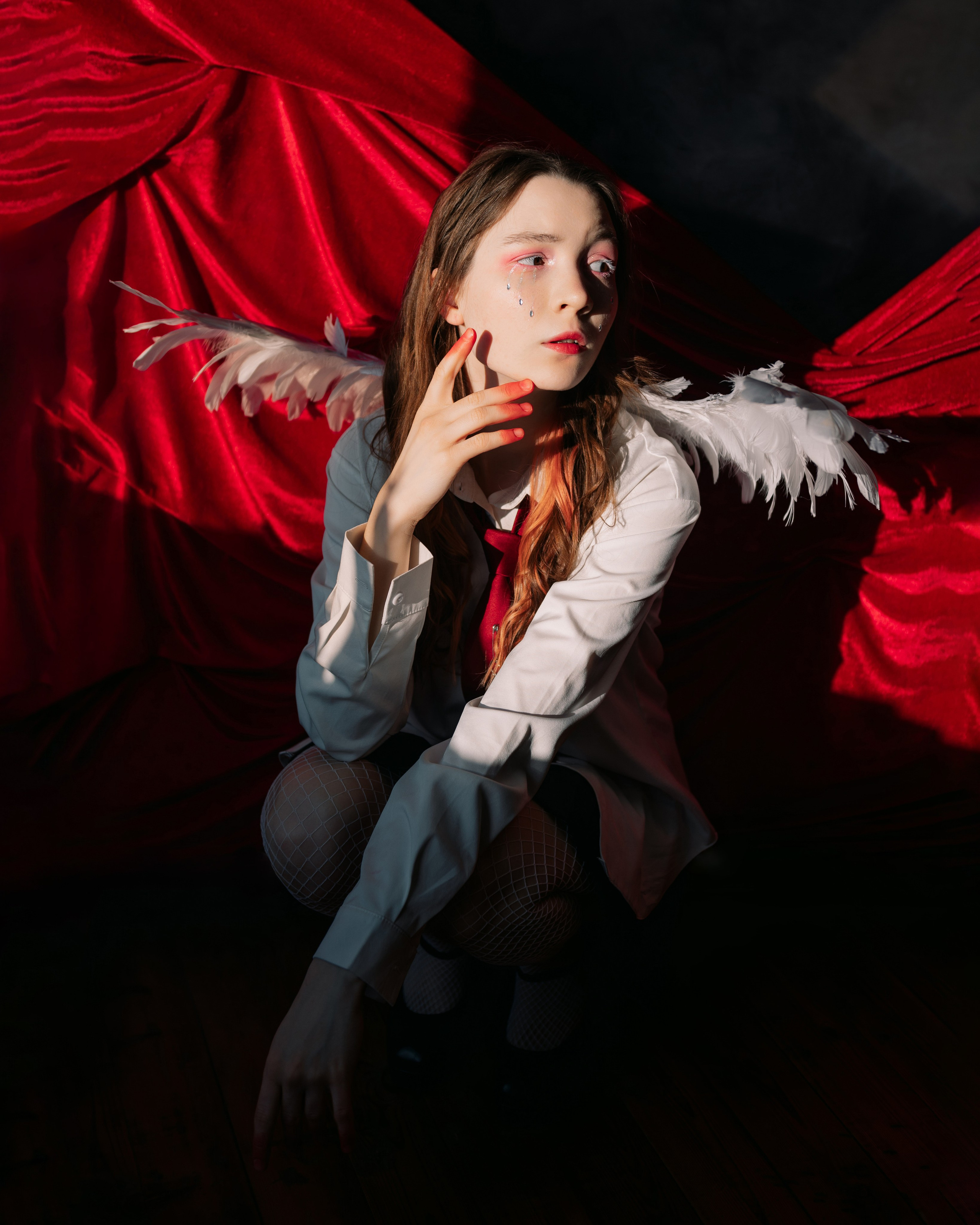 Фотосессия ангел с крыльями в фотостудии LEPOTA в г. Кемерово