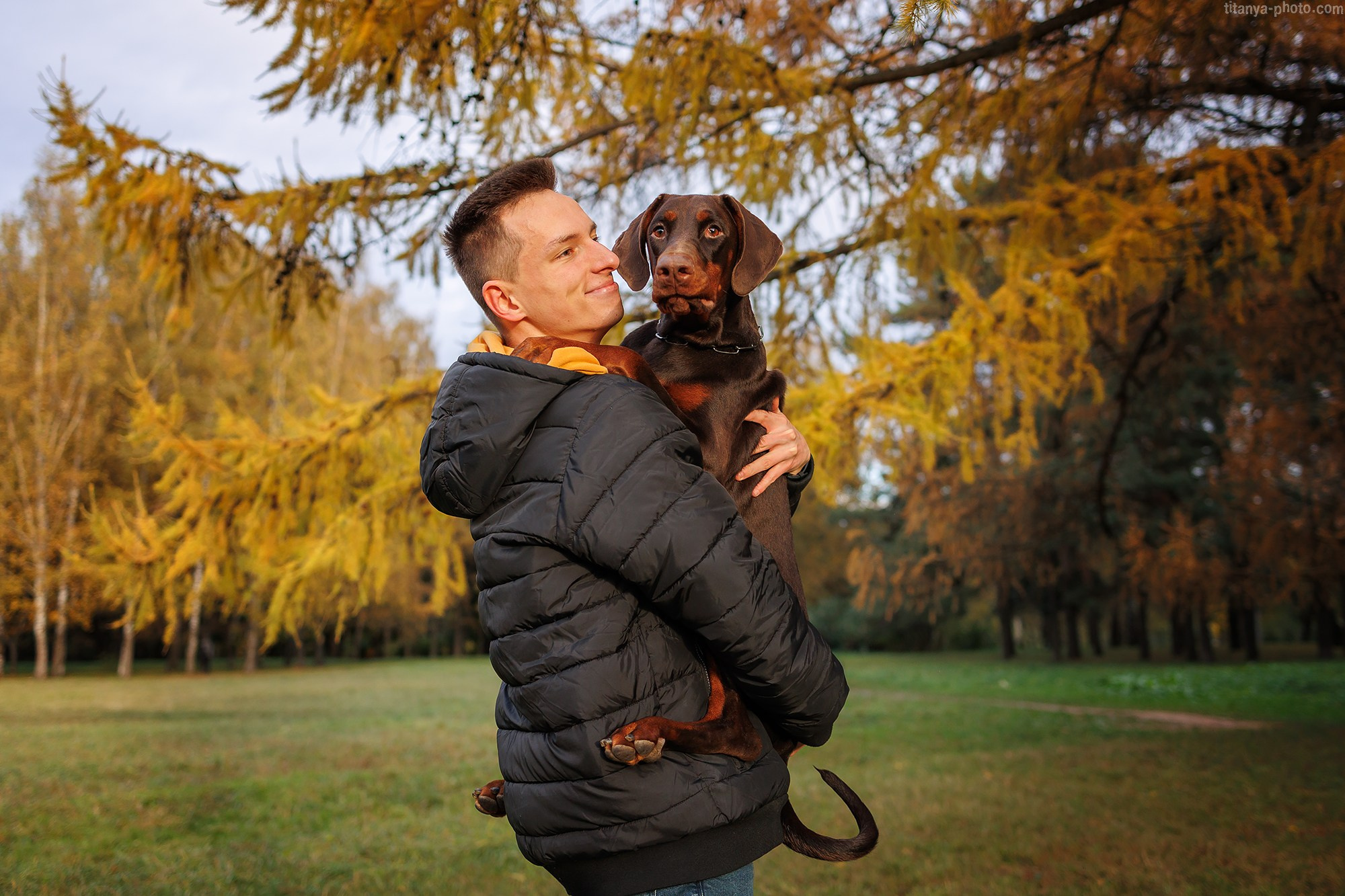 Лилия, Влад и Юма. Фотограф собак, фотограф-анималист Аня Титова (Titanya). Москва