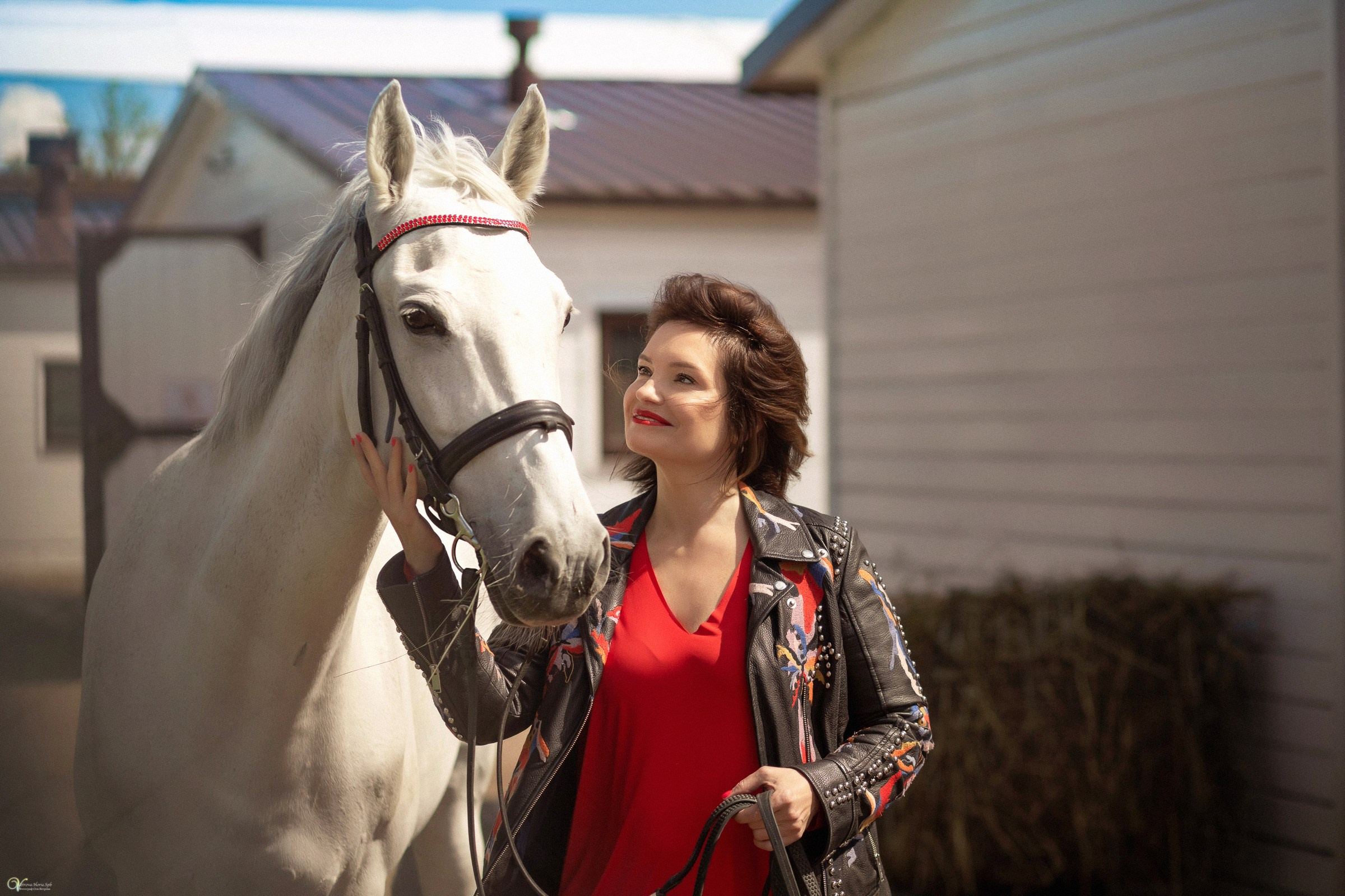 Галина и ее лошадь Сказка. Фотограф женский и мужской портрет Санкт-Петербург